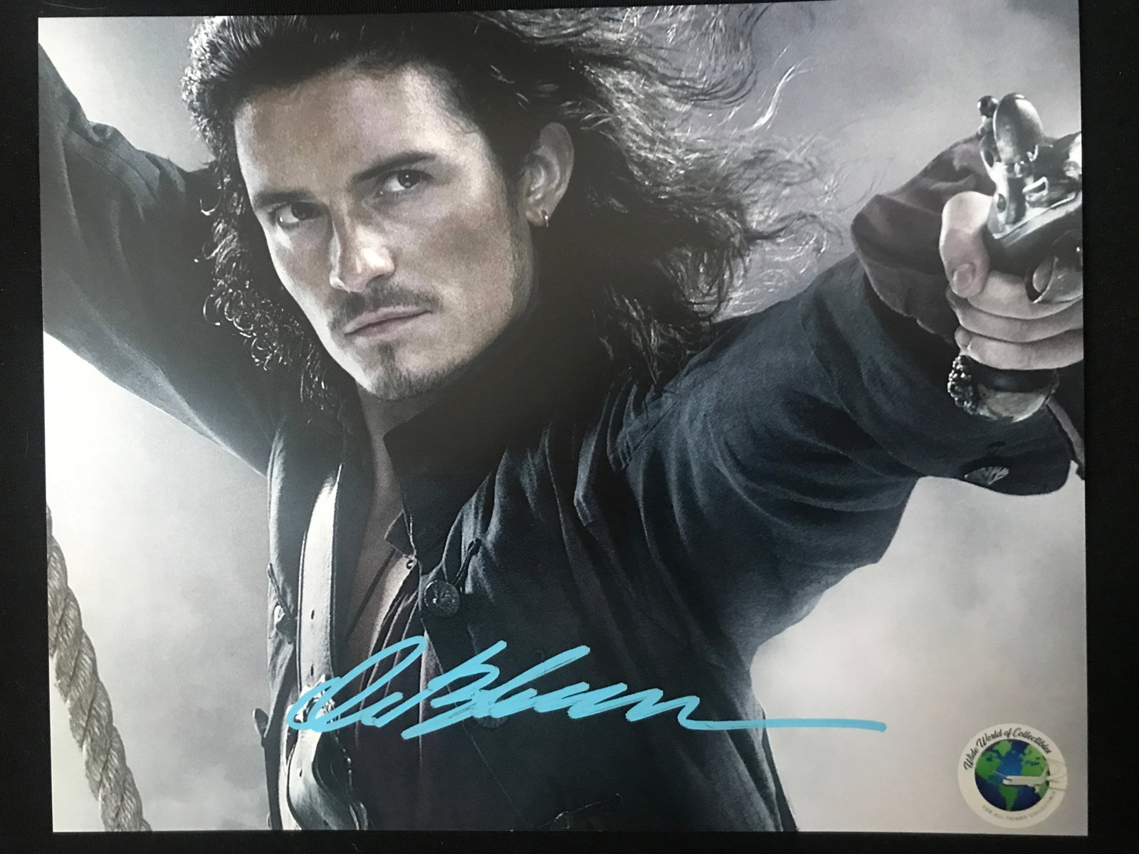 ORLANDO BLOOK SIGNED PIRATES OF THE CARIBEAN 8X10 - WWOC COA: Prices are in Canadian dollars