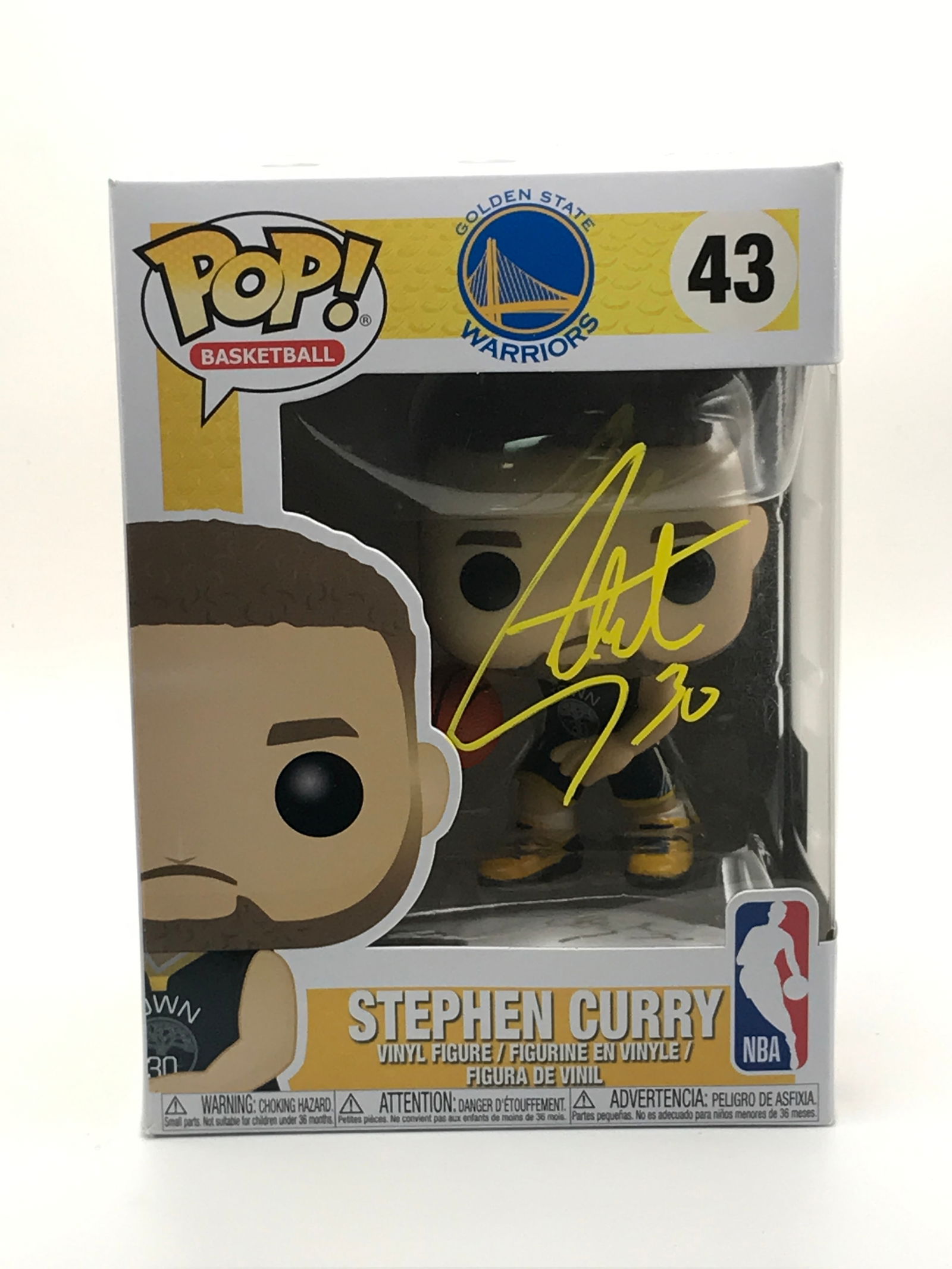 STEPHEN CURRY SIGNED FUNKO POP - ACE COA (1 of 2)
