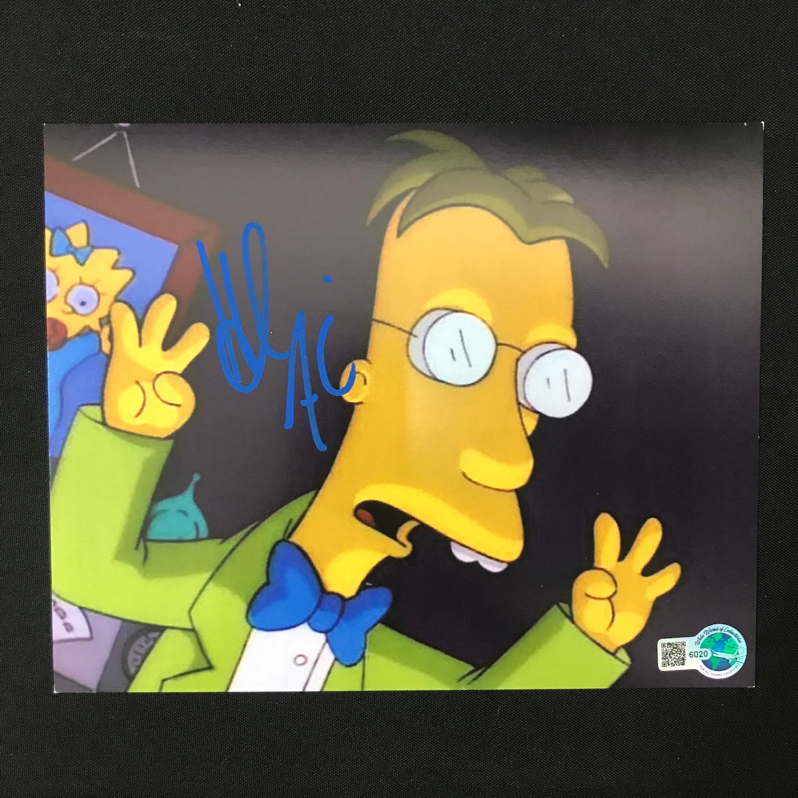 HANK AZARIA SIGNED SIMPSONS 8X10 - WWOC COA: Prices are in Canadian dollars