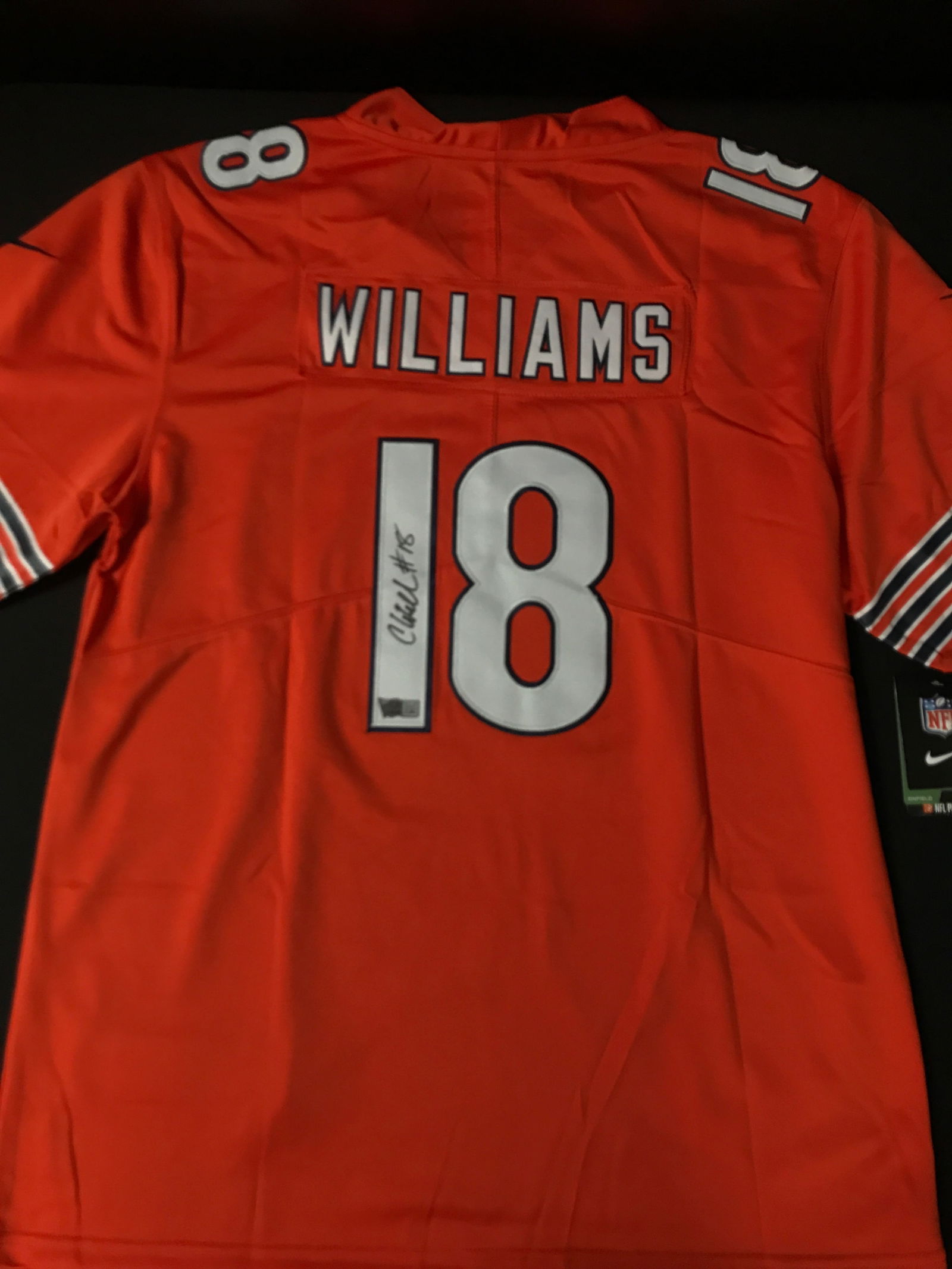 CALEB WILLIAMS SIGNED CHICAGO BEARS FOOTBALL JERSEY - ACE COA (1 of 3)