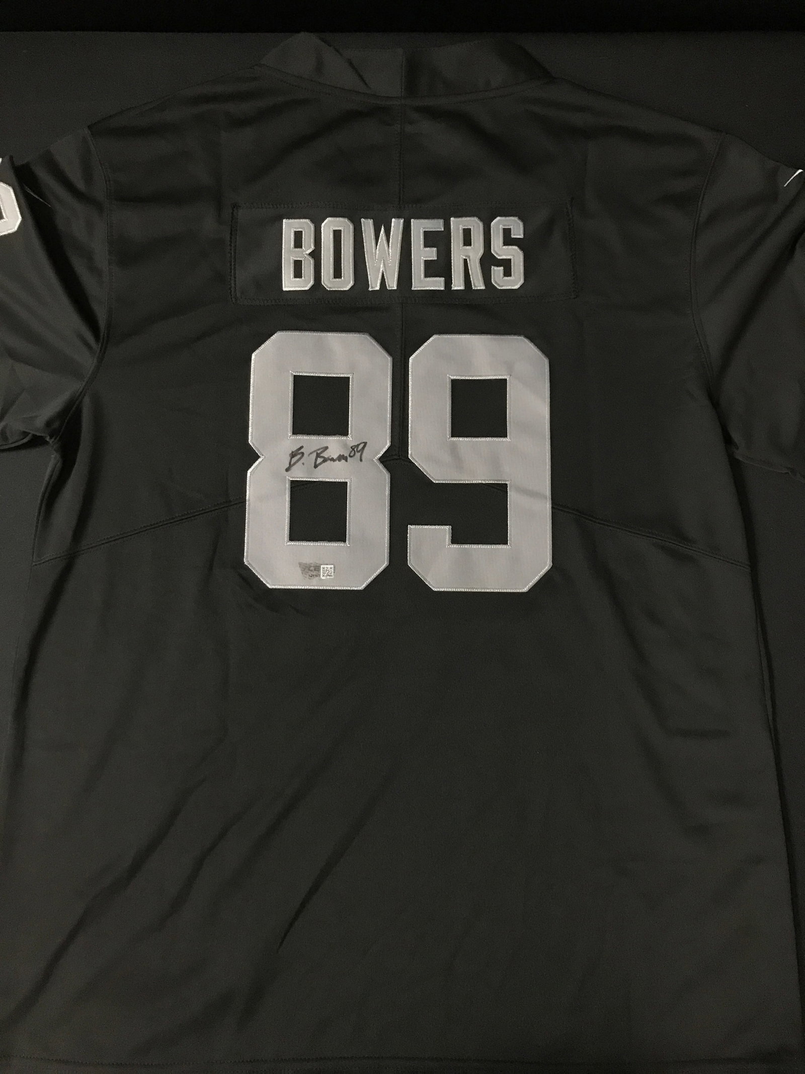 BROCK BOWERS SIGNED LAS VEGAS RAIDERS JERSEY - ACE COA: Prices are in Canadian dollars