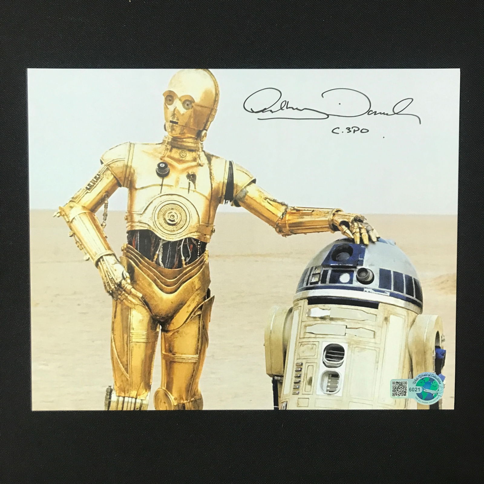 ANTHONY DANIELS SIGNED Star Wars 8X10 - WWOC COA (1 of 1)