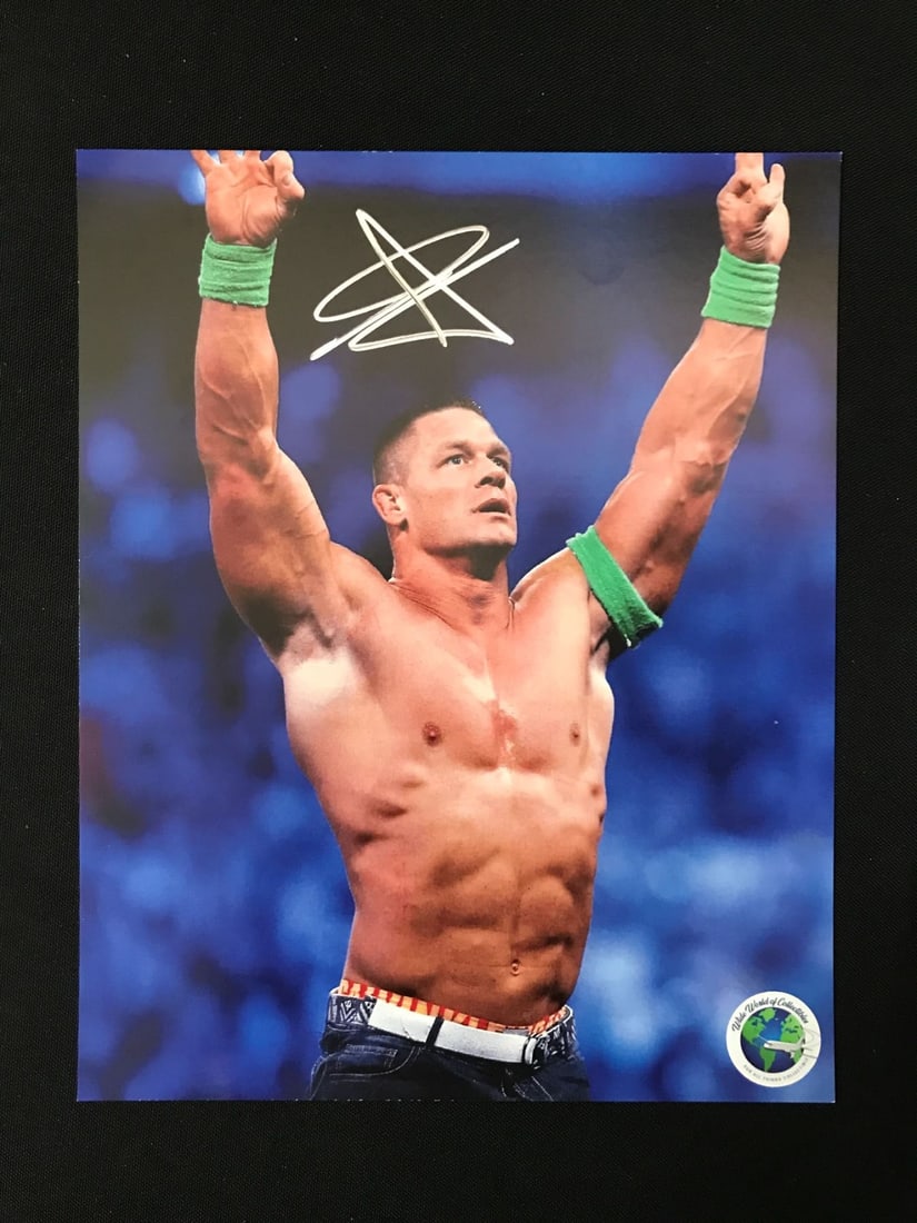 JOHN CENA SIGNED 8X10 - WWOC COA (1 of 1)