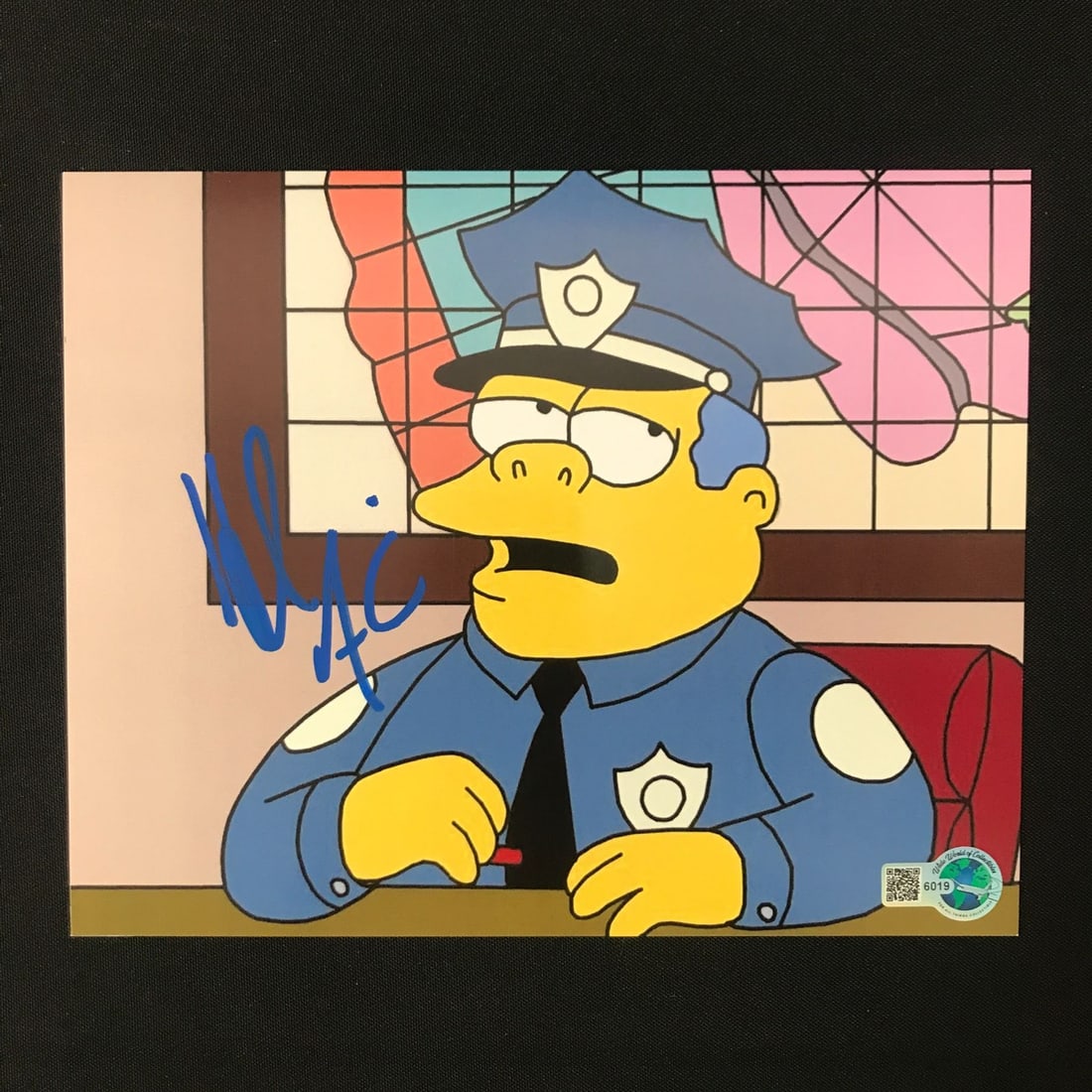 HANK AZARIA SIGNED CHIEF WIGGUM 8X10 - WWOC COA: Prices are in Canadian dollars