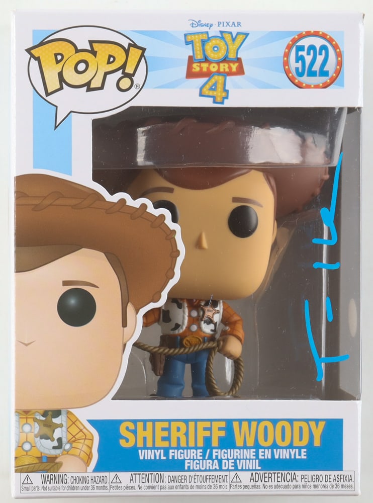 TOM HANKS SIGNED WOODY TOY STORY FUNKO POP - JSA COA (1 of 2)
