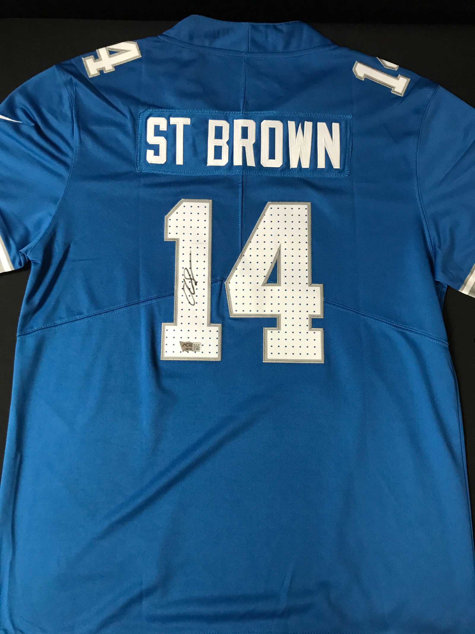 AMON ST BROWN SIGNED FOOTBALL JERSEY - ACE COA (1 of 3)