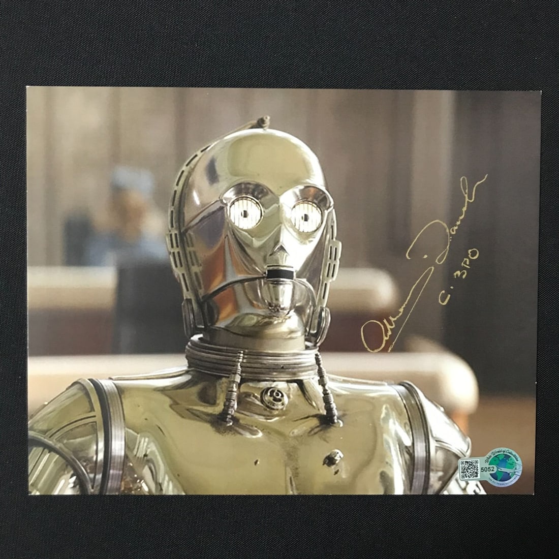 ANTHONY DANIIELS SIGNED C3P0 8X10 - WWOC COA: Prices are in Canadian dollars