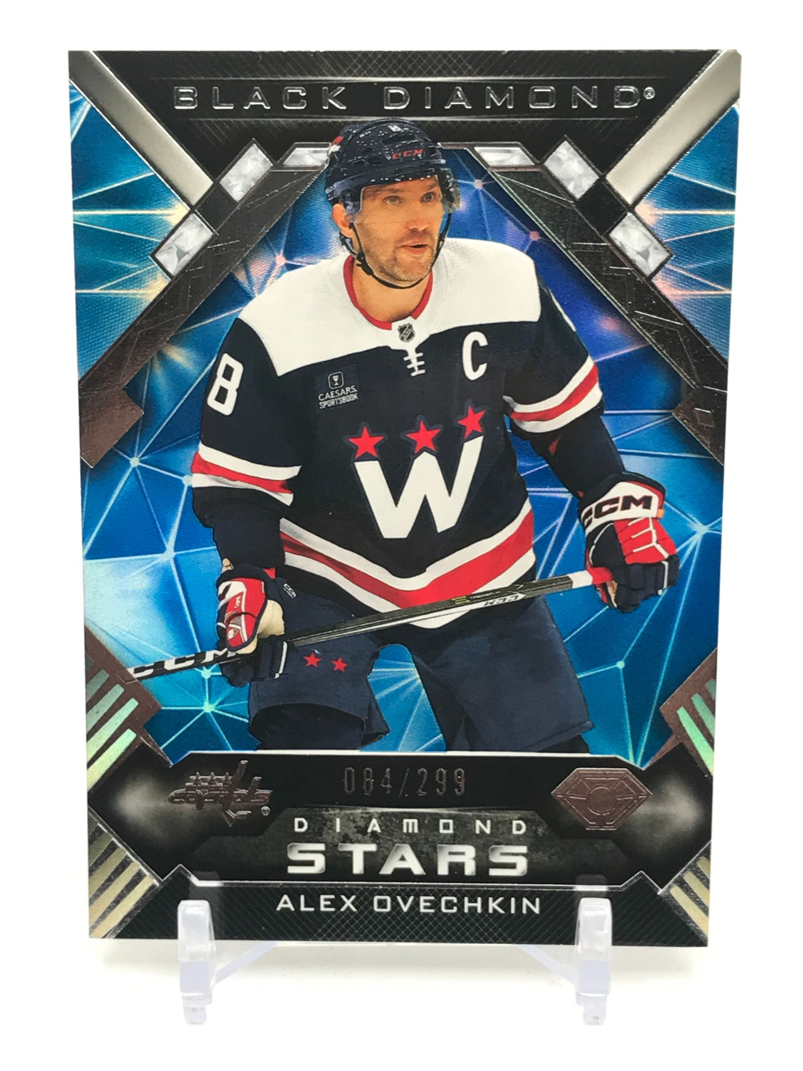 2022-23 UD BLACK DIAMOND HOCKEY ALEX OVECHKIN TRADING CARD 84/299: Prices are in Canadian dollars