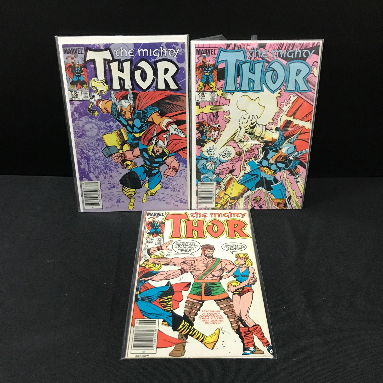 LOT OF 3 THE MIGHTY THOR COMICS - MARVEL COMICS (1 of 1)