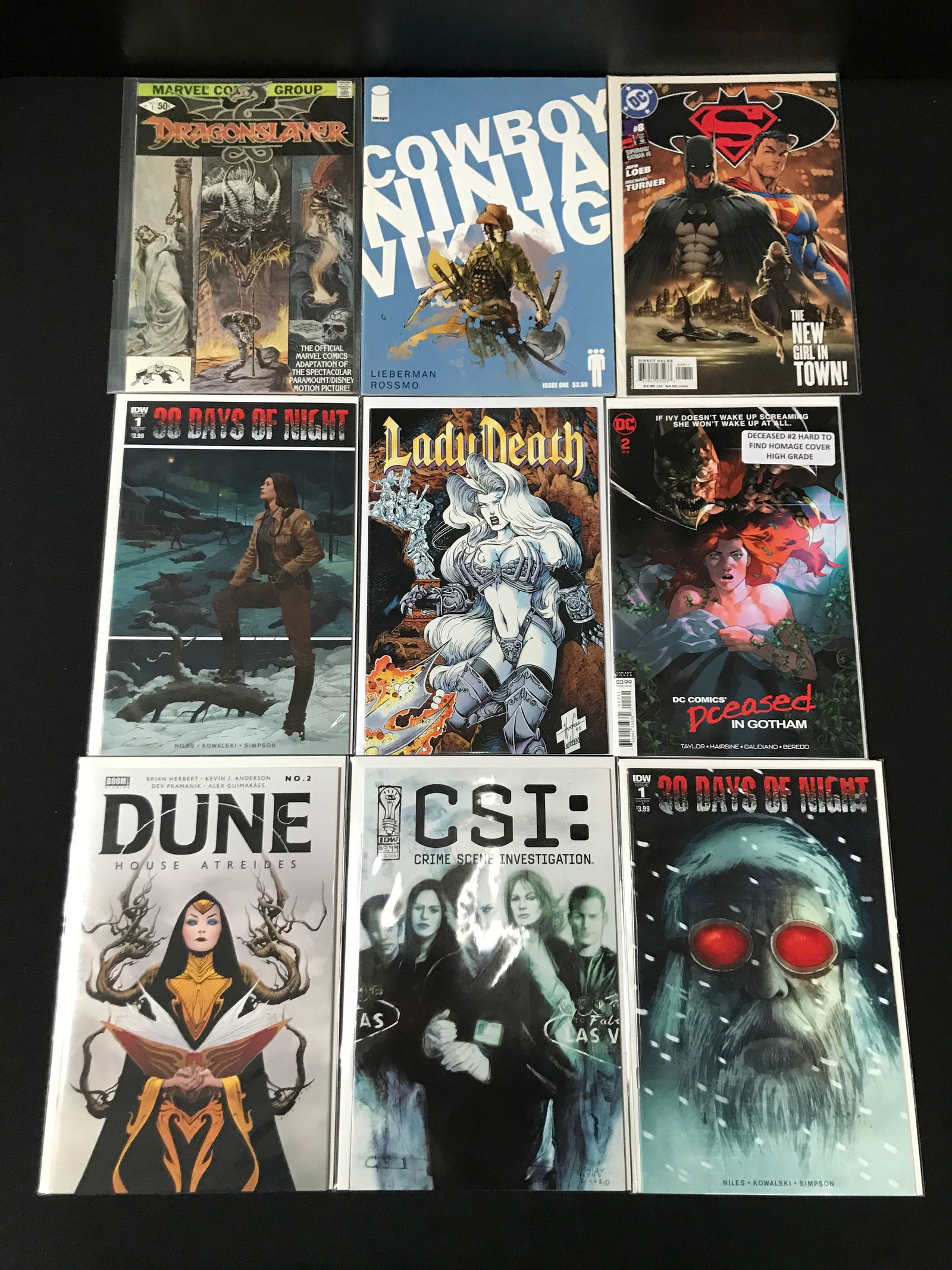 LOT OF 9 COMICS - VARIOUS PUBLISHERS (1 of 1)