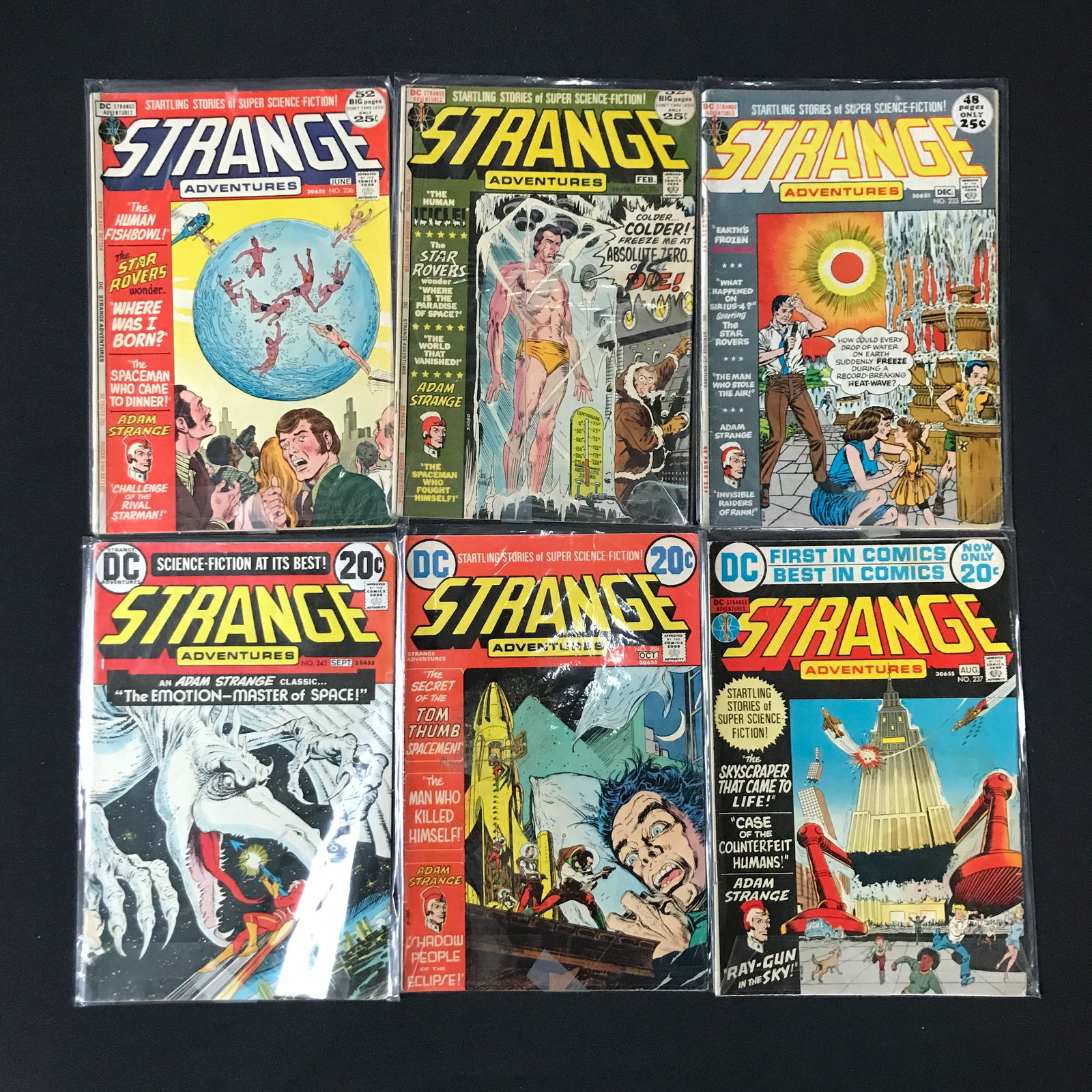LOT OF 6 STRANGE ADVENTURE COMICS - DC COMICS (1 of 1)