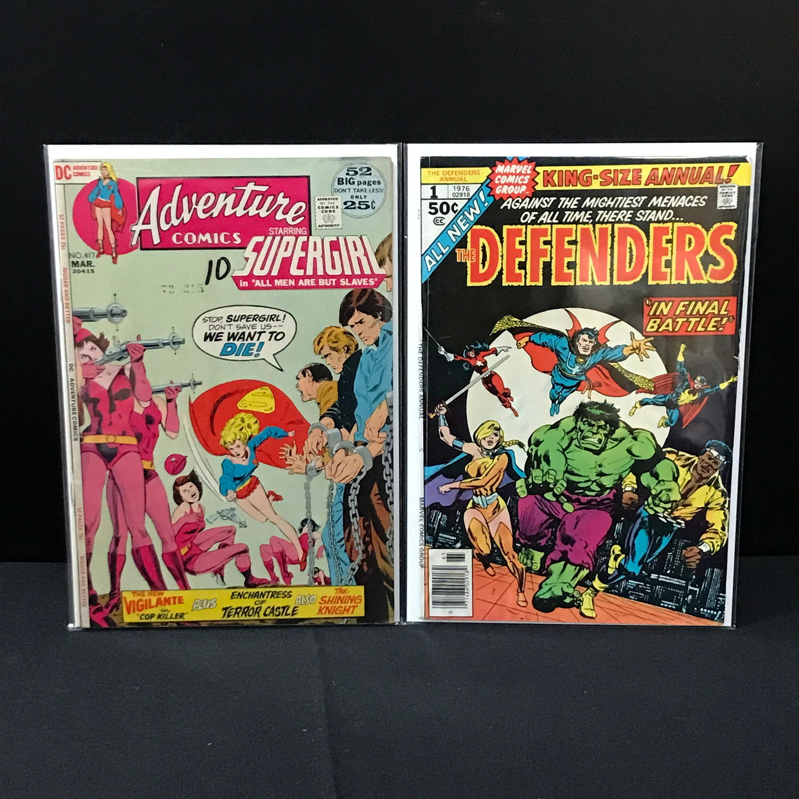 LOT OF 2 COMICS - MARVEL AND DC: Prices are in Canadian dollars