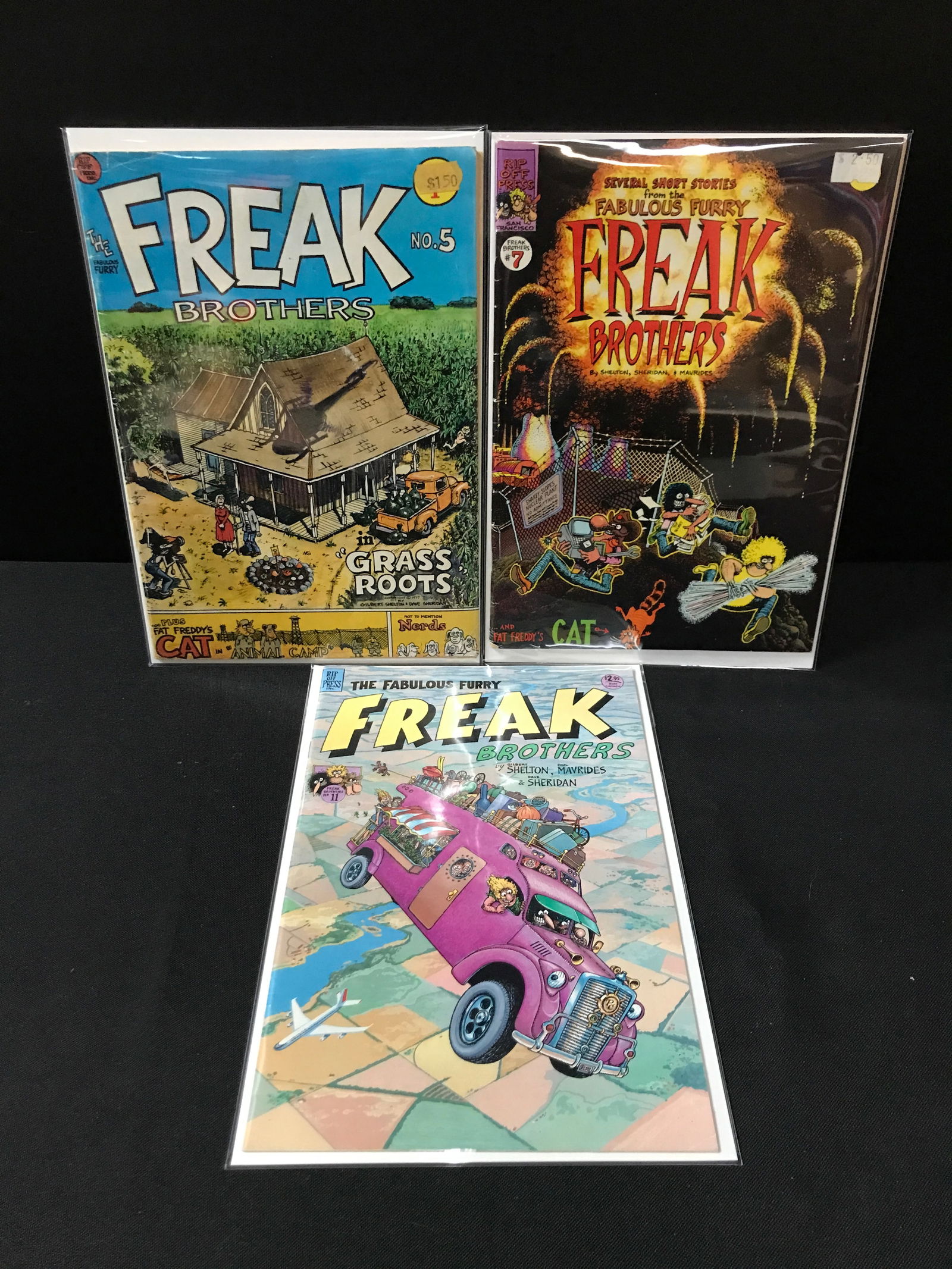 LOT OF 3 FREAK BROTHERS COMICS (RIP OFF PRESS COMICS) (1 of 1)