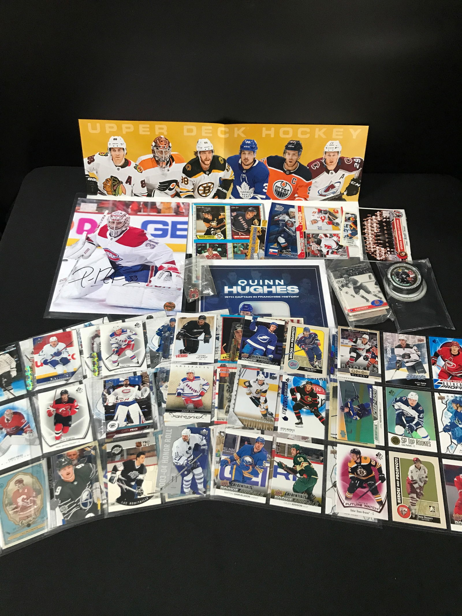 LOT OF NHL TRADING CARDS AND SIGNED MEMORABILIA (1 of 1)