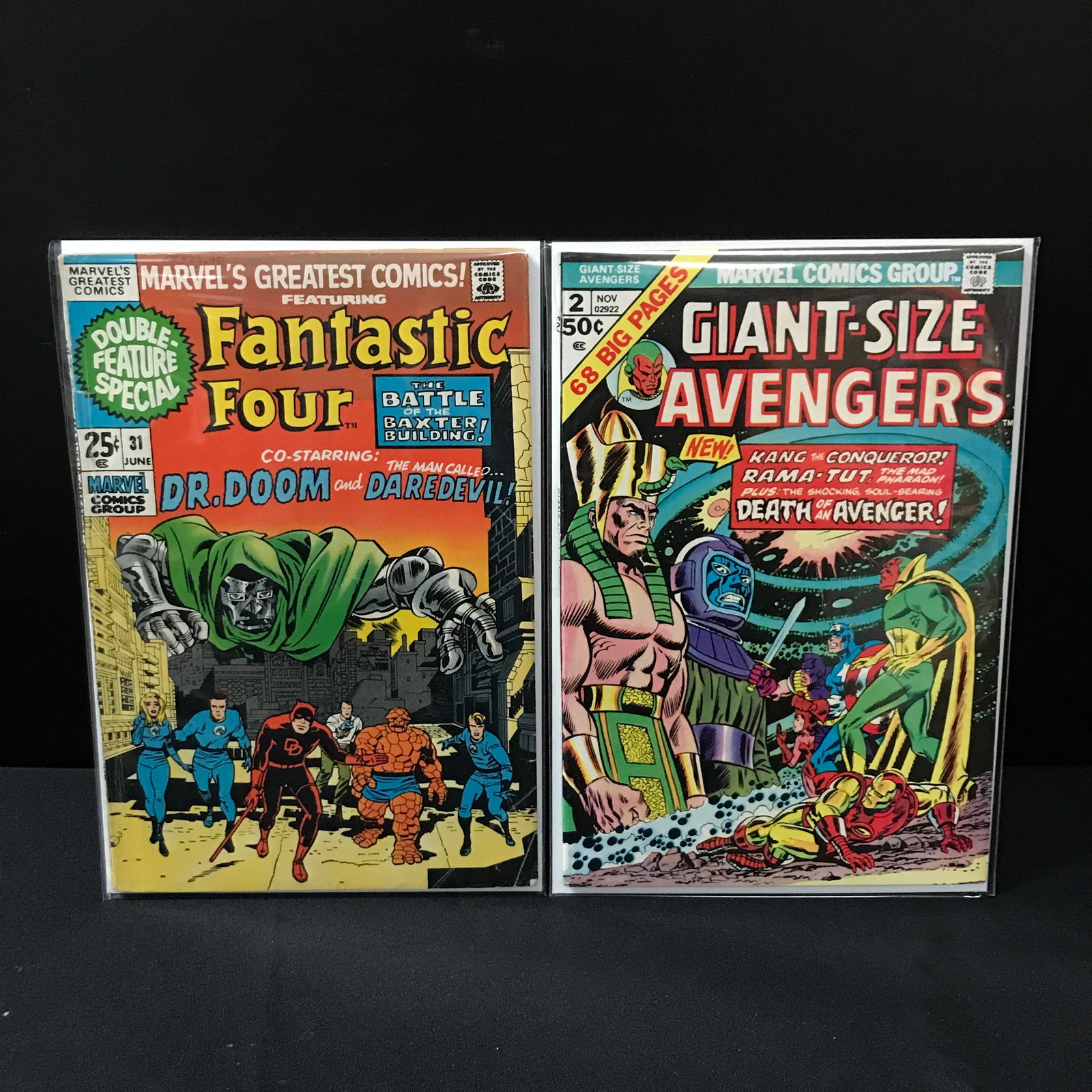 LOT OF 2 MARVEL COMICS - VARIOUS TITLES: Prices are in Canadian dollars