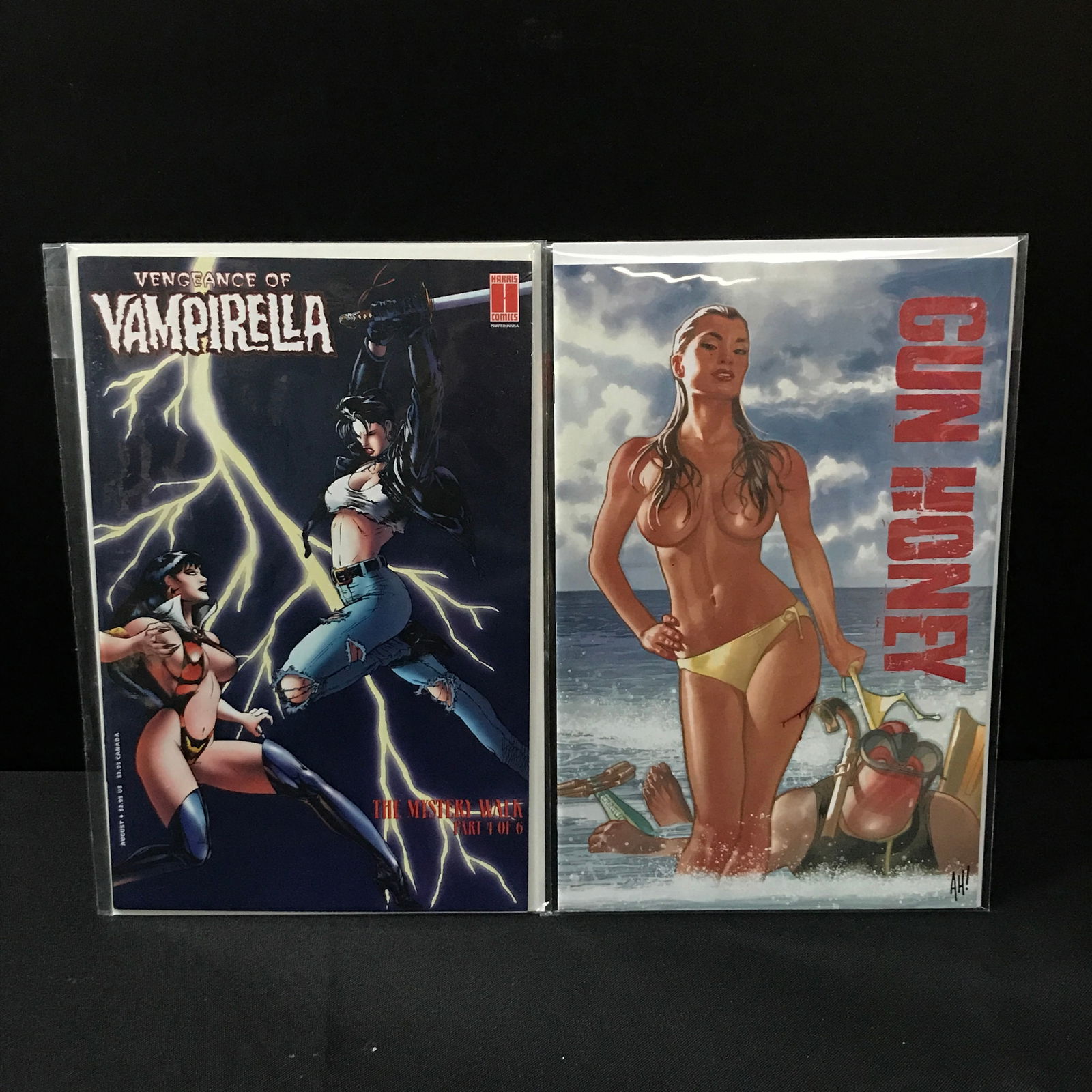 LOT OF 2 COMICS GUN HONEY AND VAMPERELLA NO.1: Prices are in Canadian dollars