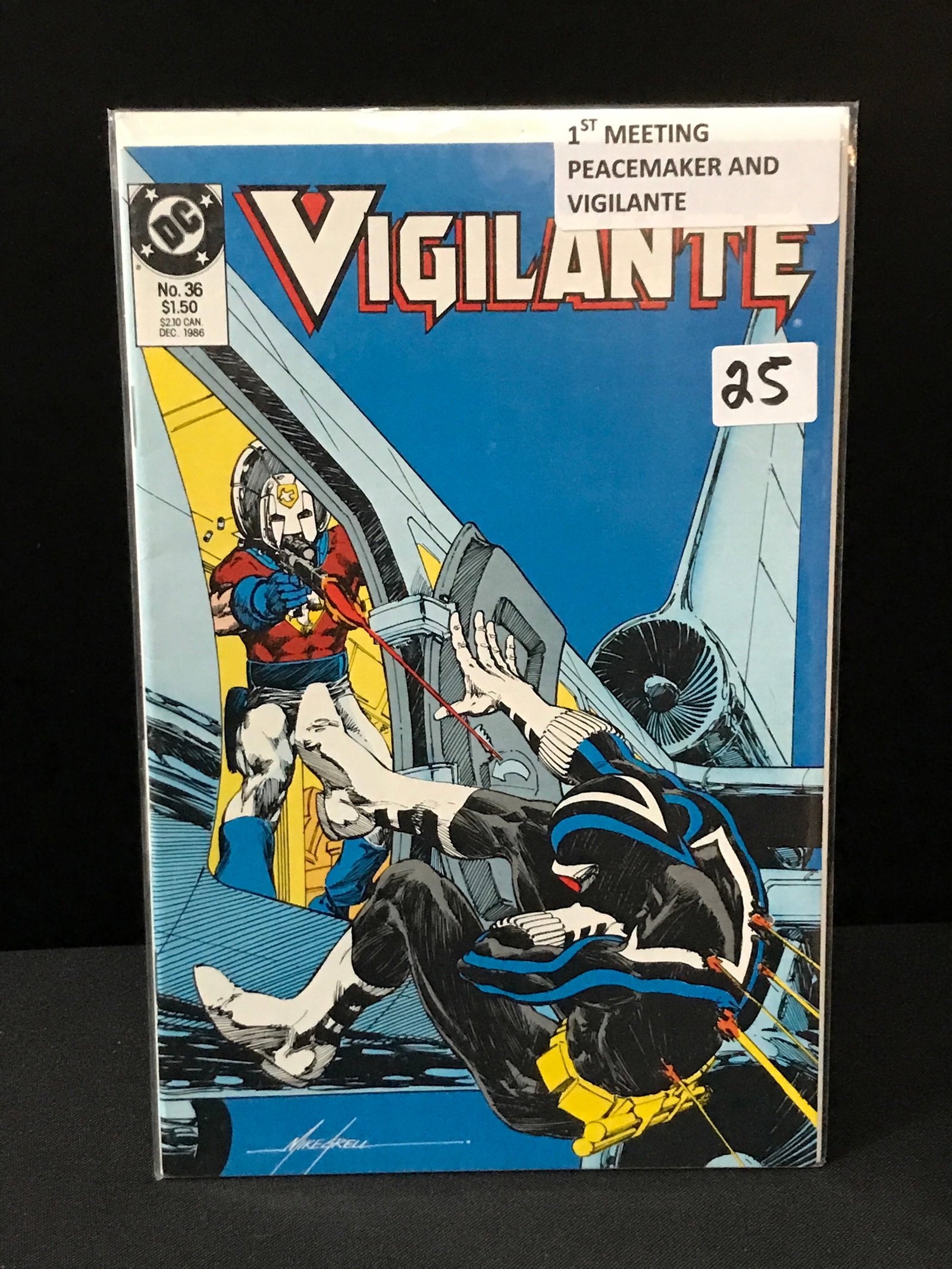 VIGILIANTE #36 1ST MEETING OF PEACEMAKER AND VIGILANTE - DC COMICS: Prices are in Canadian dollars