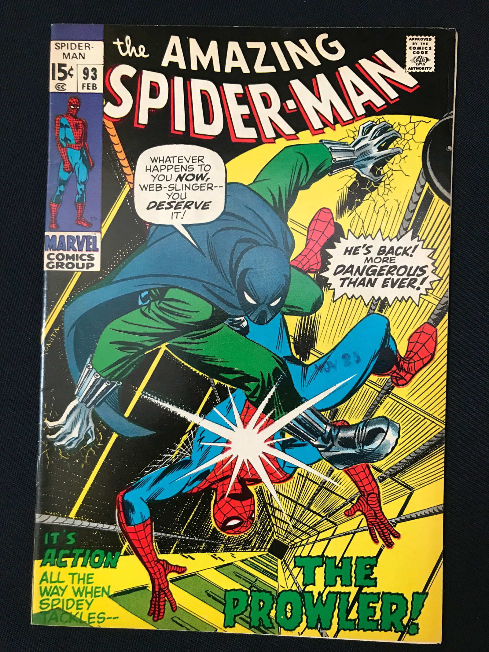 THE AMAZING SPIDERMAN #93 - MARVEL COMICS: Prices are in Canadian dollars