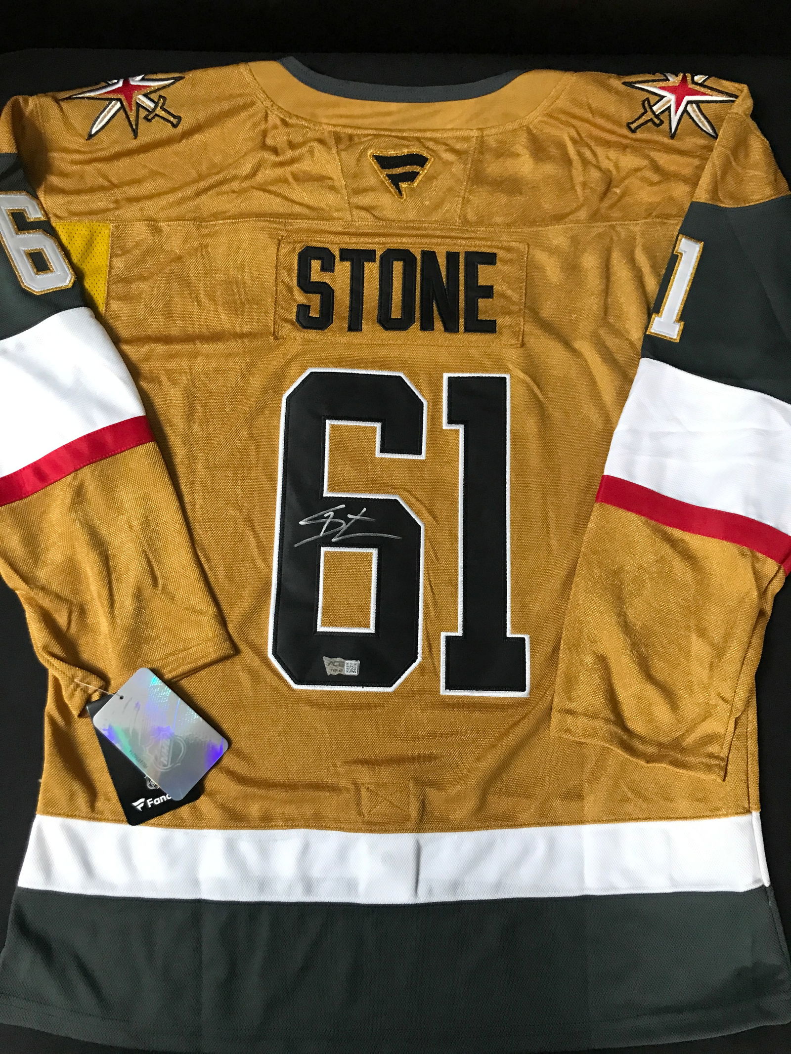 MARK STONE SIGNED Las Vegas GOLDEN KNIGHTS HOCKEY JERSEY - ACE COA (1 of 3)