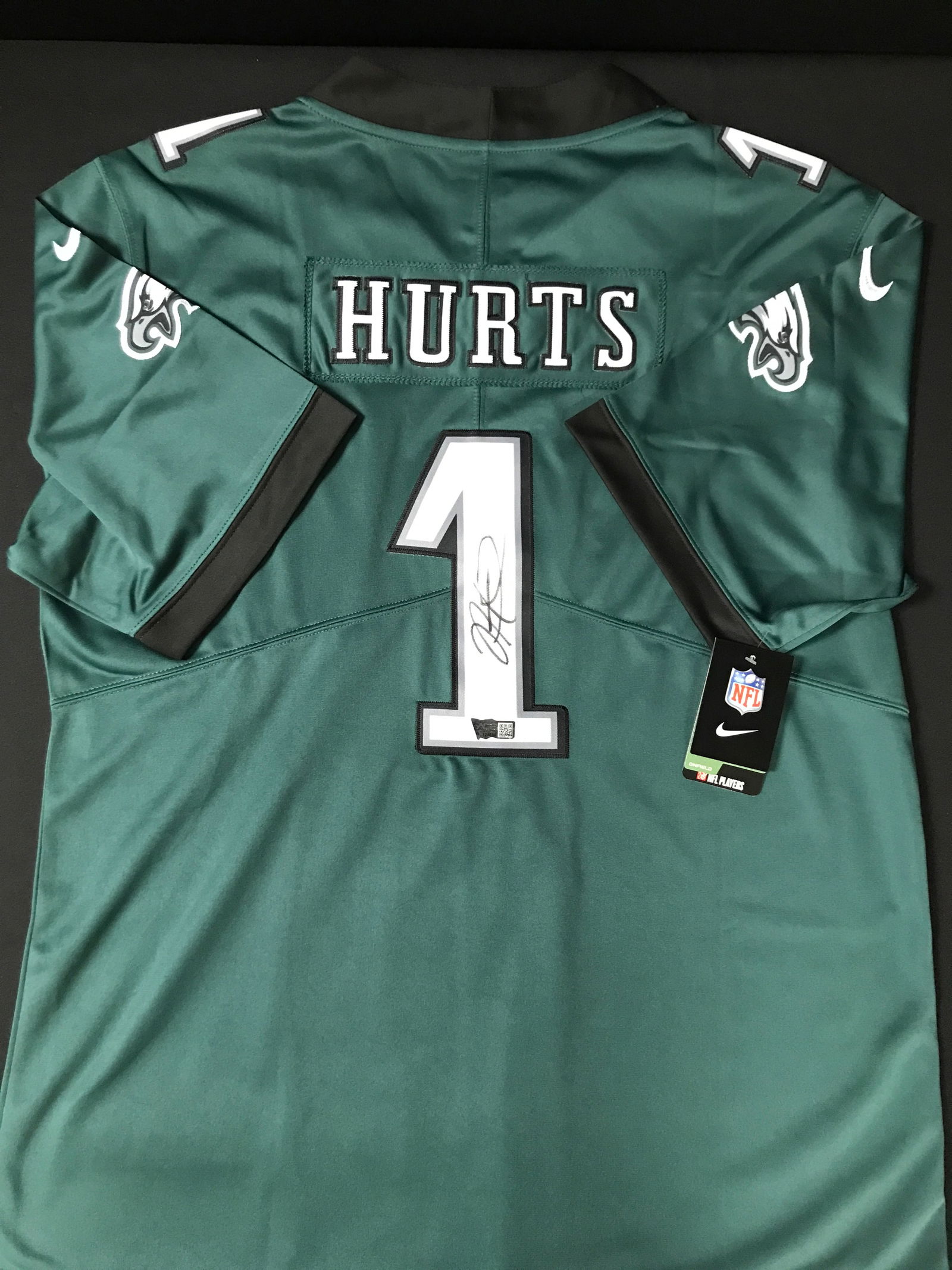 JALEN HURTS SIGNED PHILADELPHIA EAGLES JERSEY - ACE COA (1 of 3)