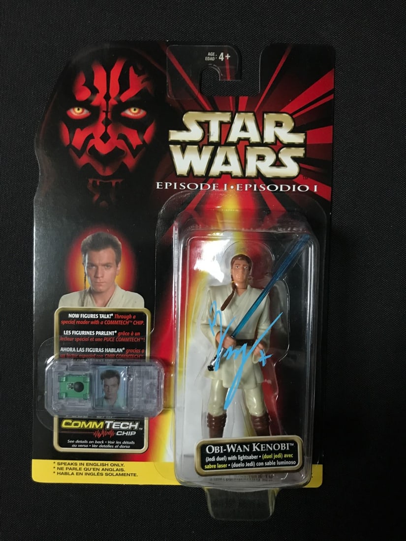 EWAN MCGREGOR SIGNED OBI-WAN KENOBI ACTION FIGURE - WWOC COA (1 of 1)