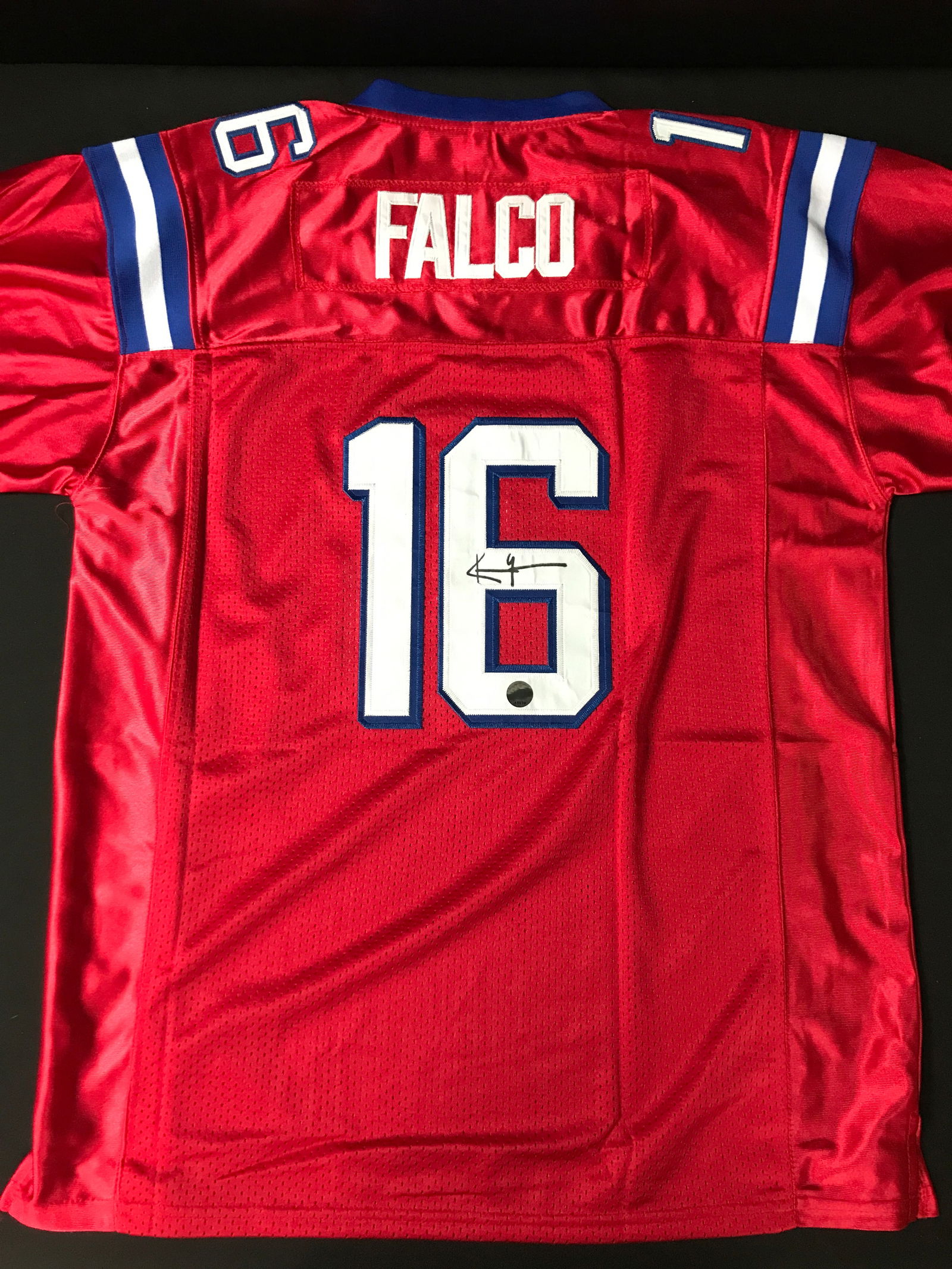 KEANU REEVES SIGNED REPLACEMENTS FOOTBALL JERSEY - KB COA (1 of 3)