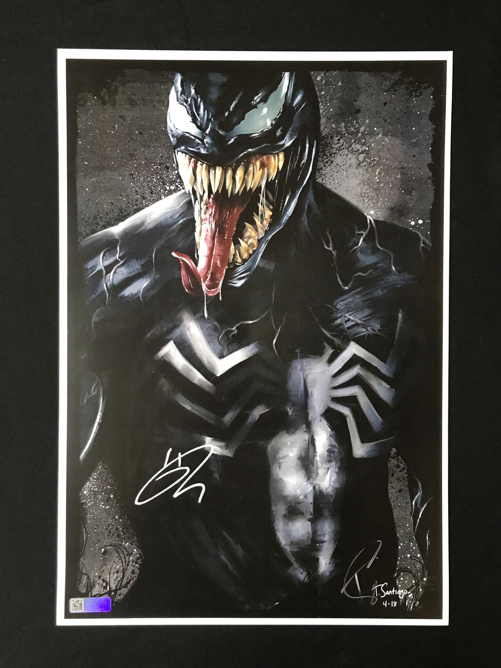 TOM HARDY SIGNED VENOM 11 X 18 - CELEBRITY AUTHENTICS COA (1 of 1)