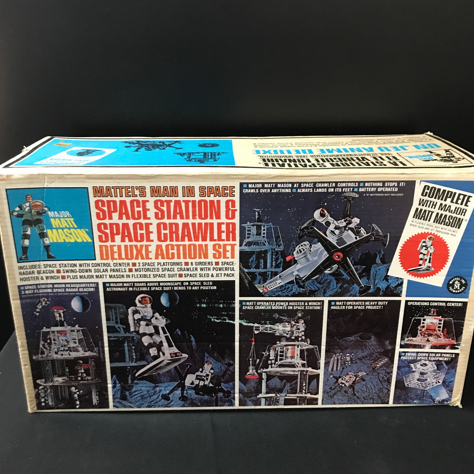 RARE MATTEL MAN IN SPACE SPACE STATION AND SPACE CRAWLER DELUXE ACTION SET IN ORIGINAL PACKAGING (1 of 2)