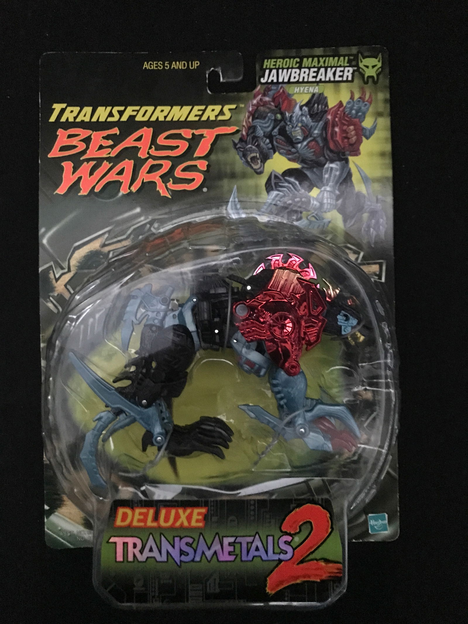 VINTAGE MINT ON CARD TRANSFORMERS BEAST WARS JAWBREAKER IN ORIGINAL PACKAGING (1 of 2)