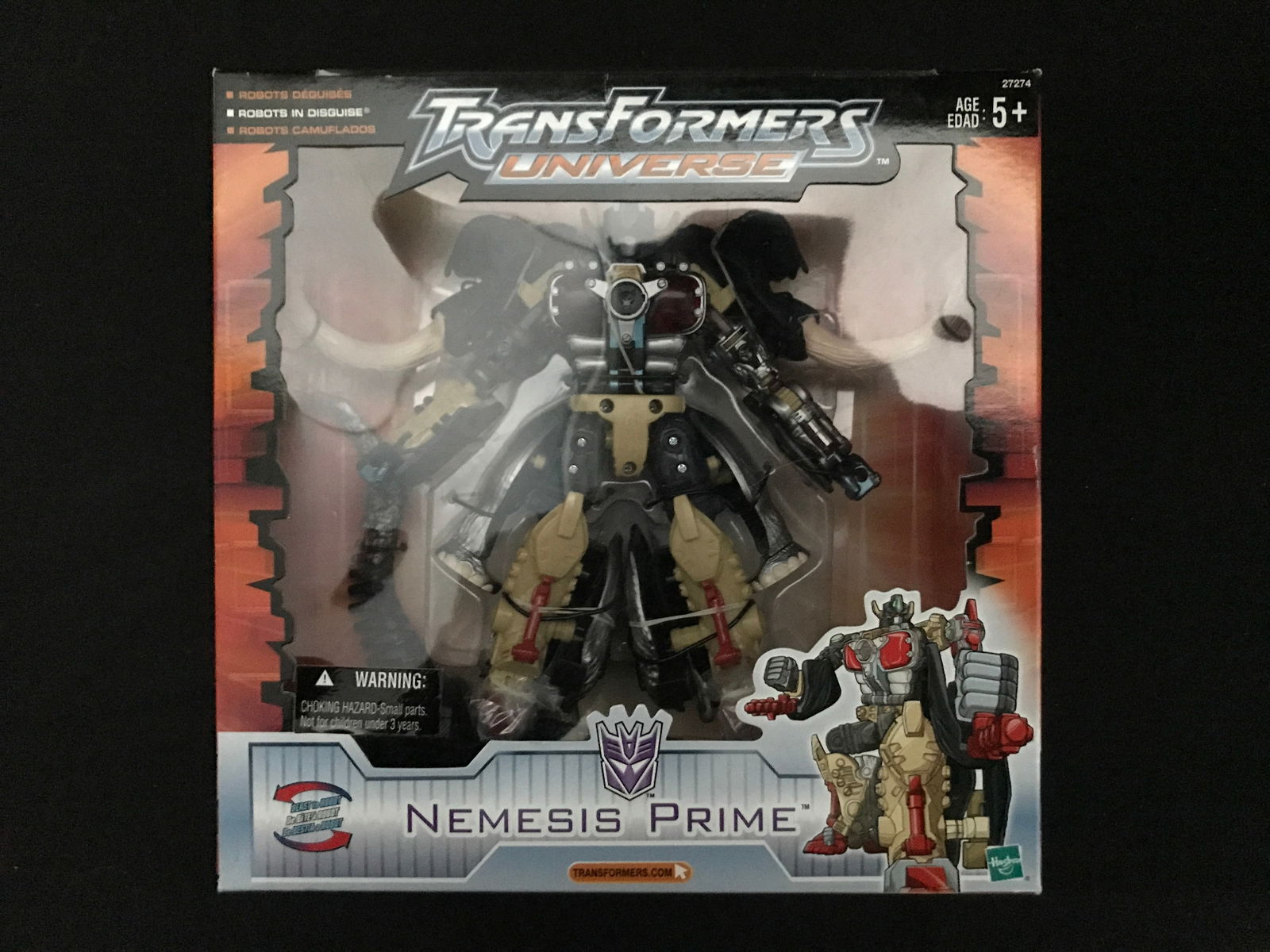 TRANSFORMERS UNIVERSE NEMESIS PRIME IN ORIGINAL PACKAGING (1 of 2)
