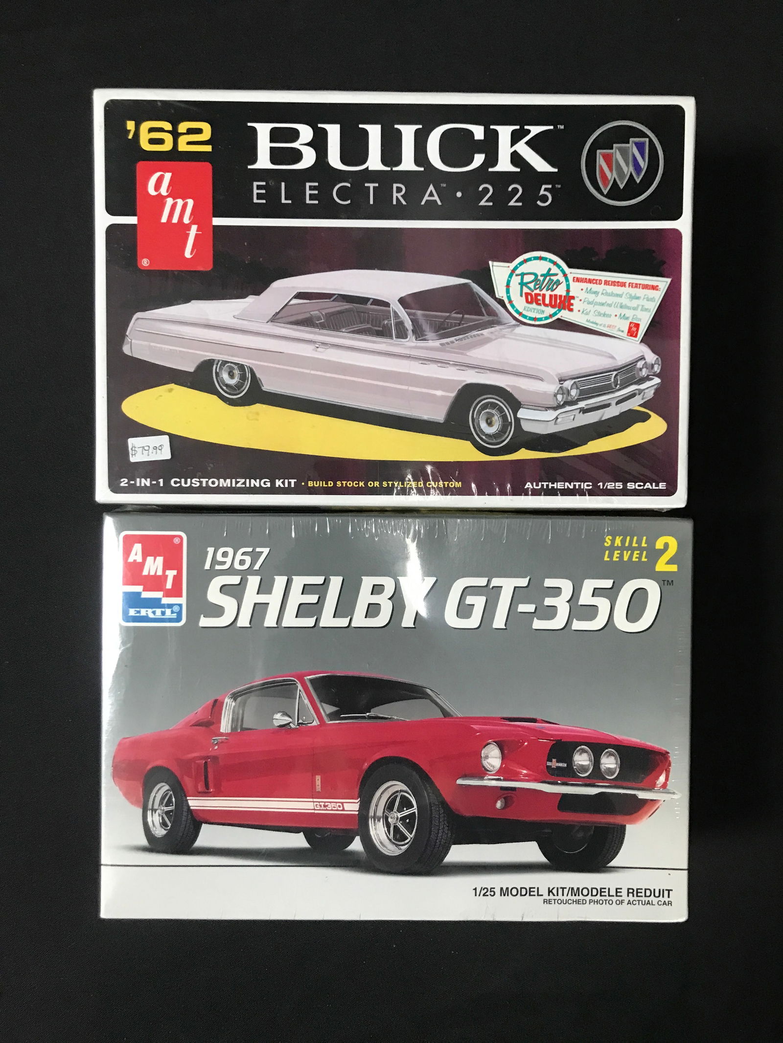 LOT OF 2 AMT MODEL CAR KITS IN ORIGINAL PACKAGING (1 of 1)