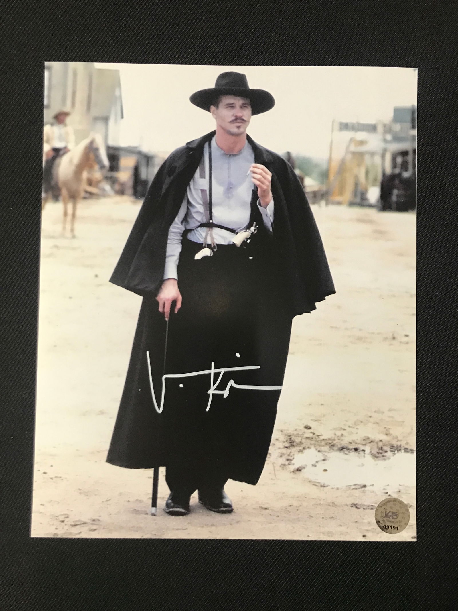 VAL KILMER SIGNED TOMBSTONE 8X10 - KB COA: Prices are in Canadian dollars