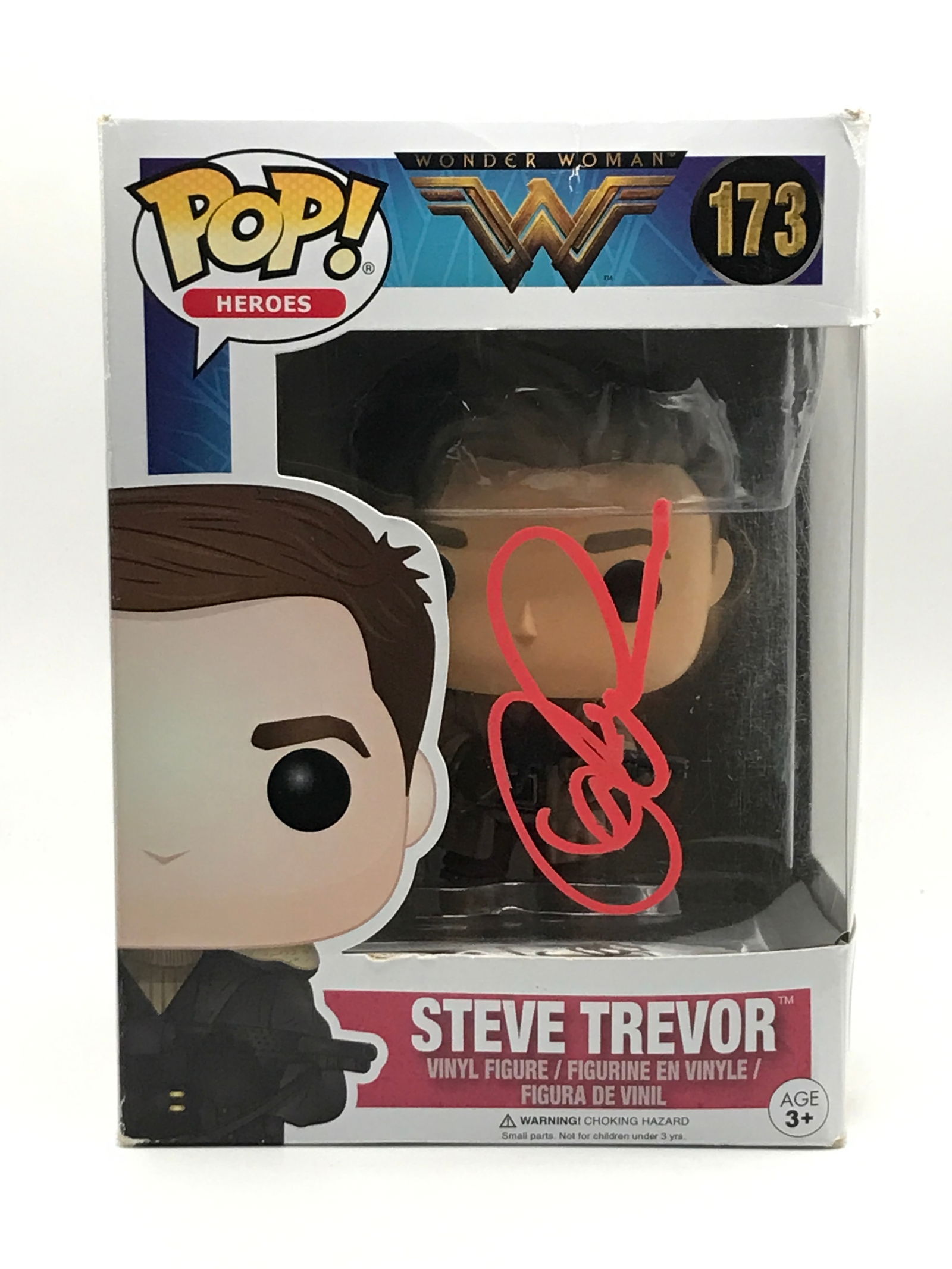 CHRIS PINE SIGNED STEVE TREVOR FUNKO POP - KB COA (1 of 2)