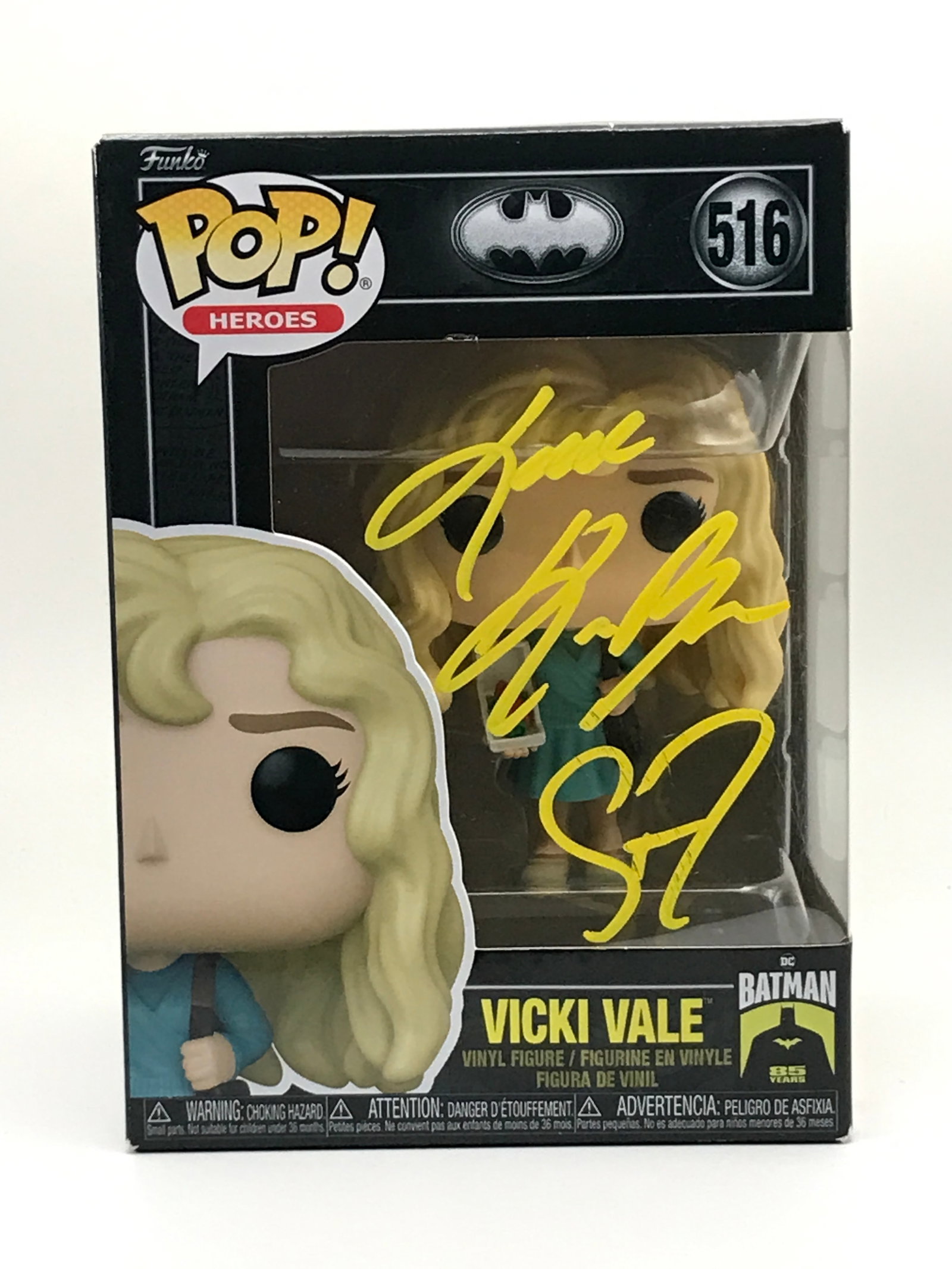 KIM BASINGER SIGNED VICKI VALE FUNKO POP - KB COA: Prices are in Canadian dollars