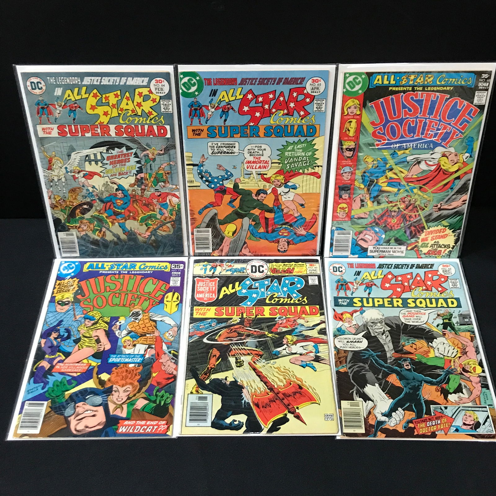 LOT OF 6 ALL STAR COMICS - DC COMICS (1 of 1)