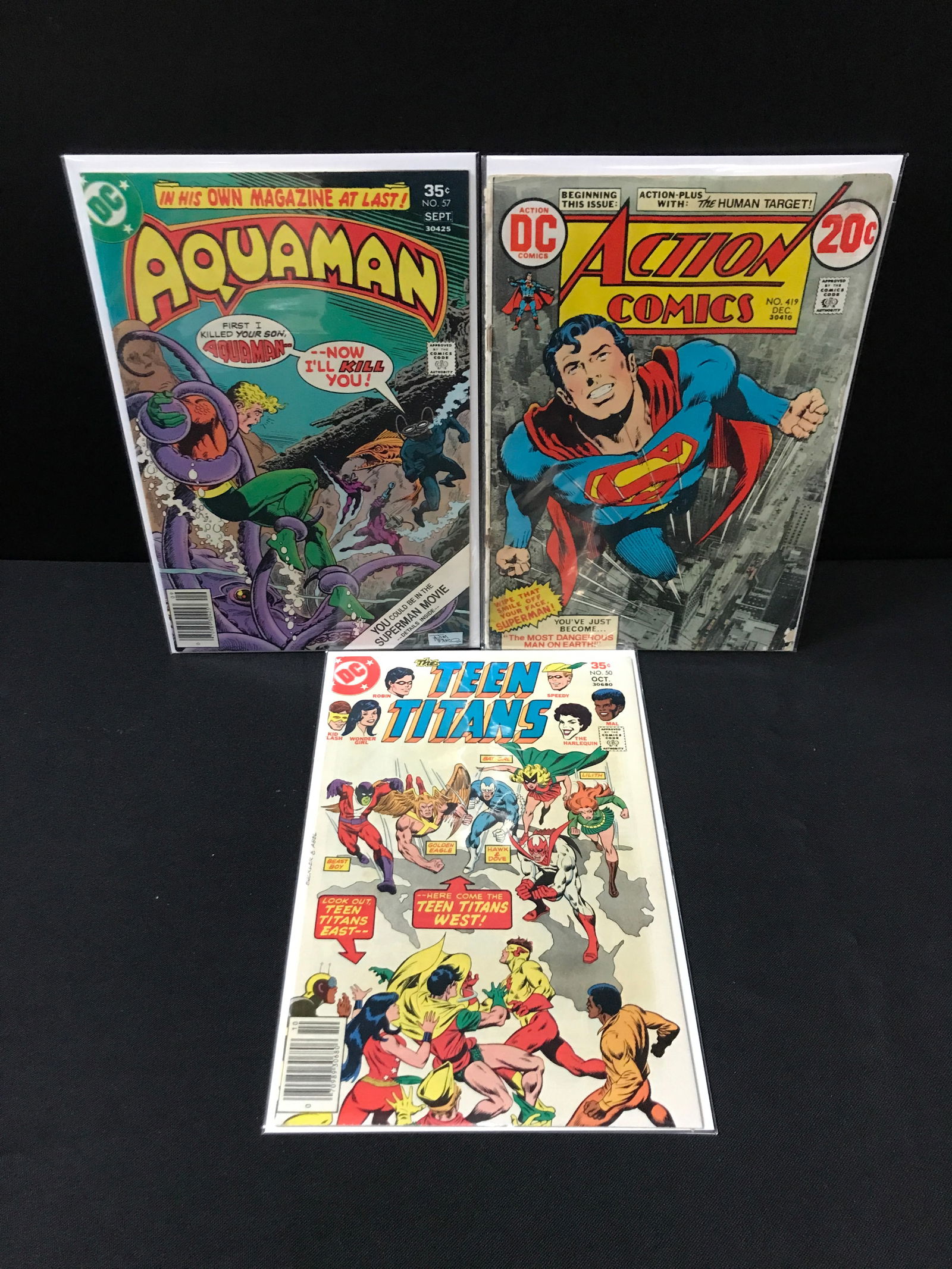 LOT OF 3 DC COMICS: Prices are in Canadian Dollars