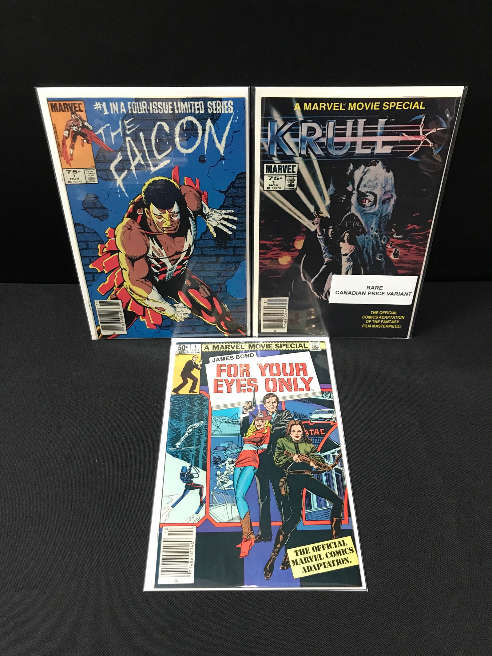 LOT OF 3 #1 MARVEL COMICS: Prices are in Canadian Dollars