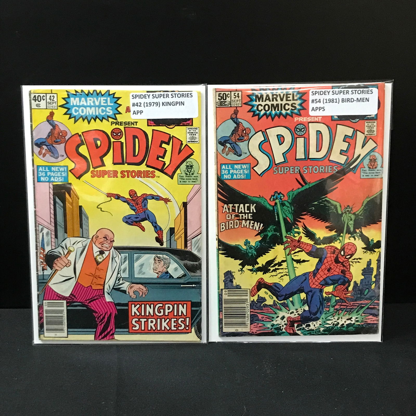 LOT OF 2 MARVEL COMICS PRESENTS SPIDEY SUPER STORIES - MARVEL COMICS: Prices are in Canadian Dollars