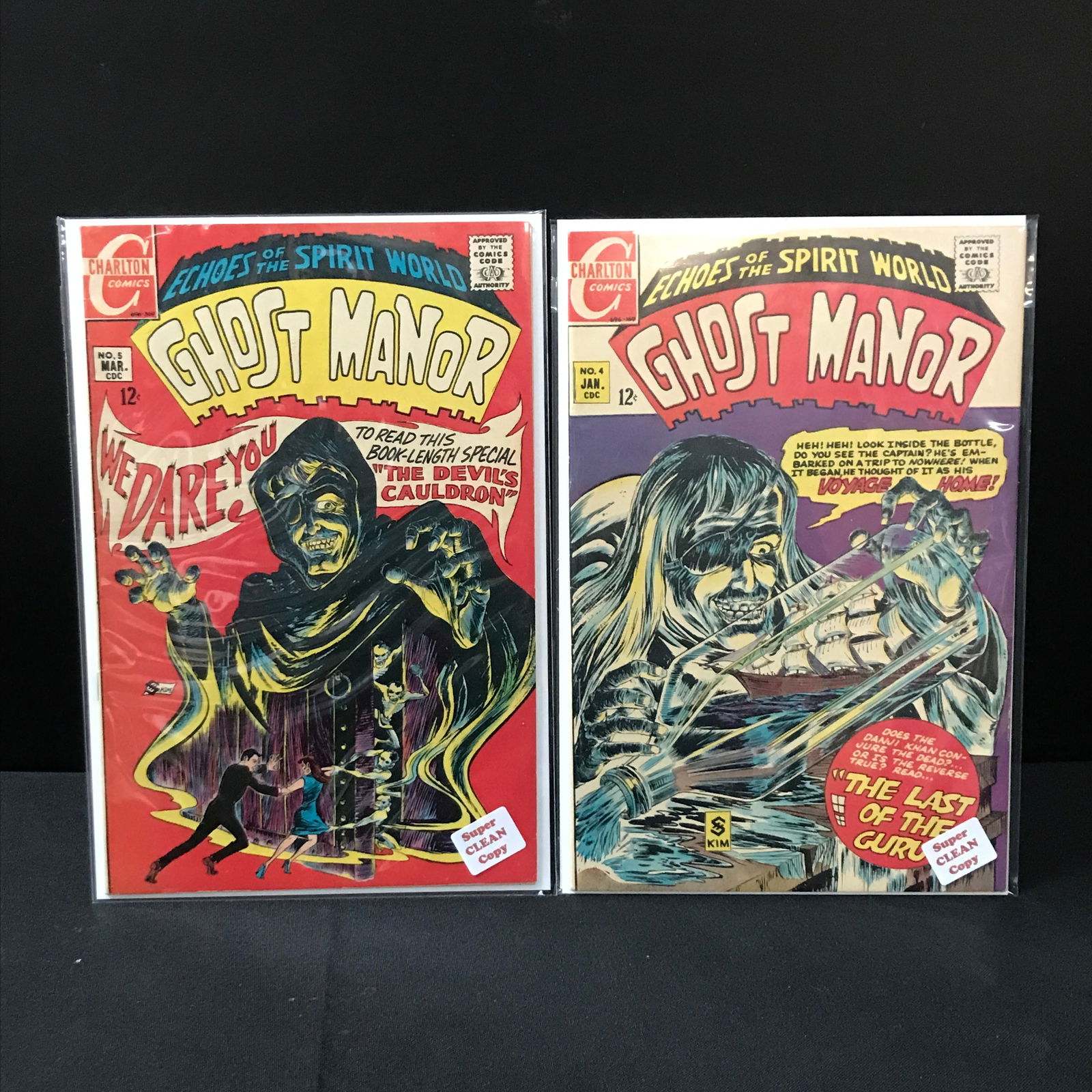 LOT OF 2 GHOST MANOR COMICS #4-5 - CHARLTON COMICS (1 of 1)