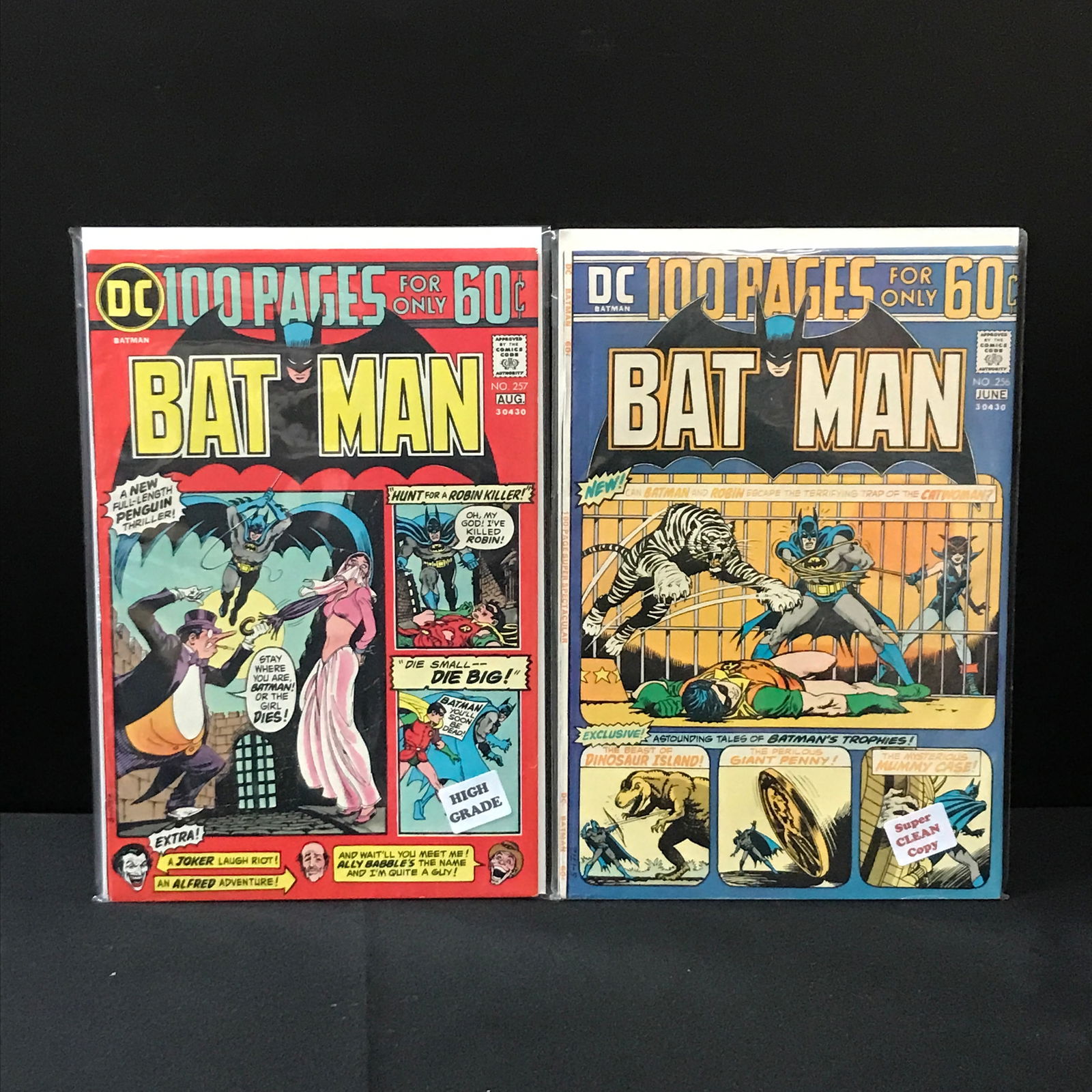 BATMAN #256-257 - DC COMICS: Prices are in Canadian Dollars