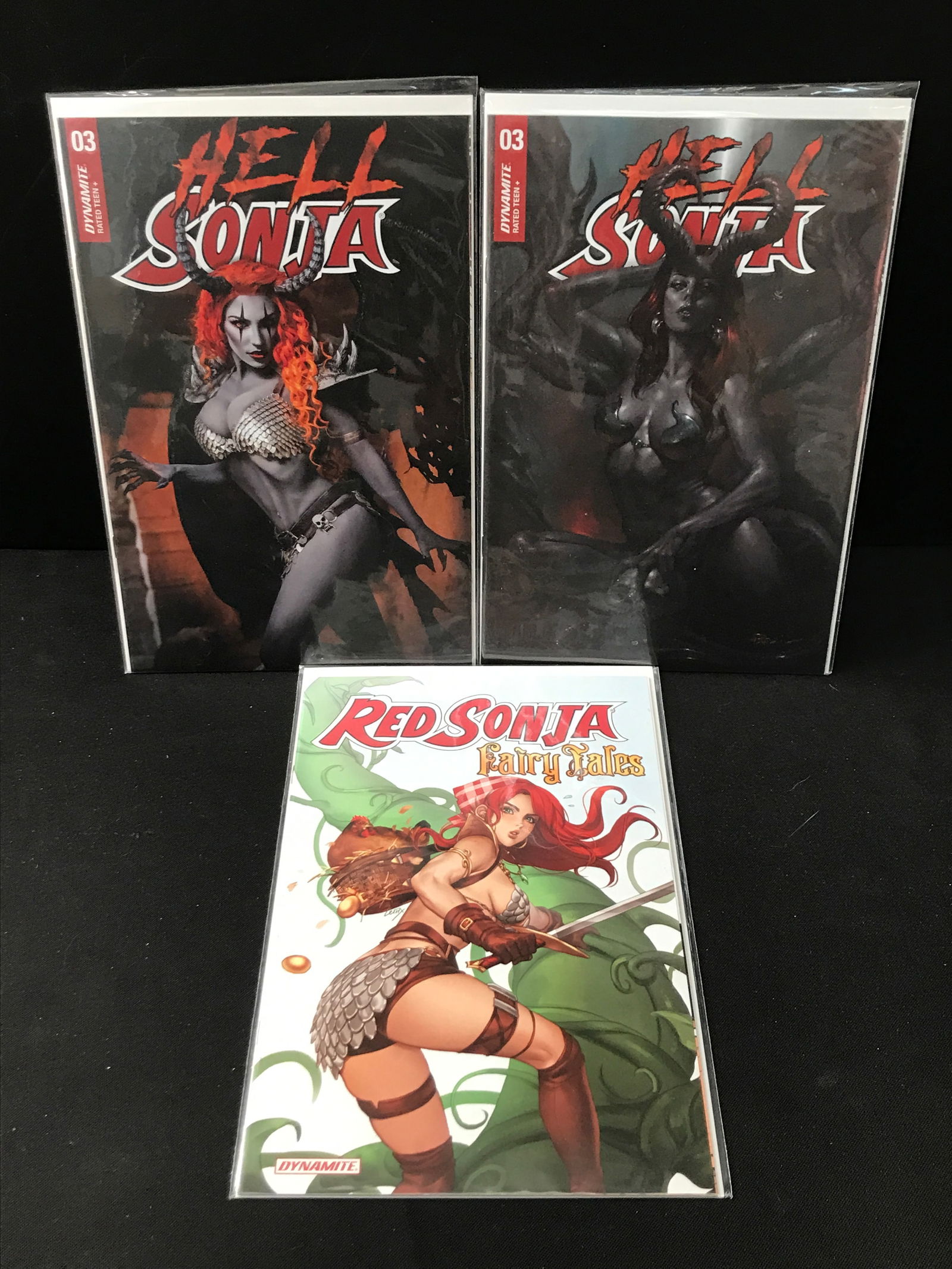 LOT OF 3 HELL SONJA / RED SONJA COMICS - DYNAMITE COMICS (1 of 1)