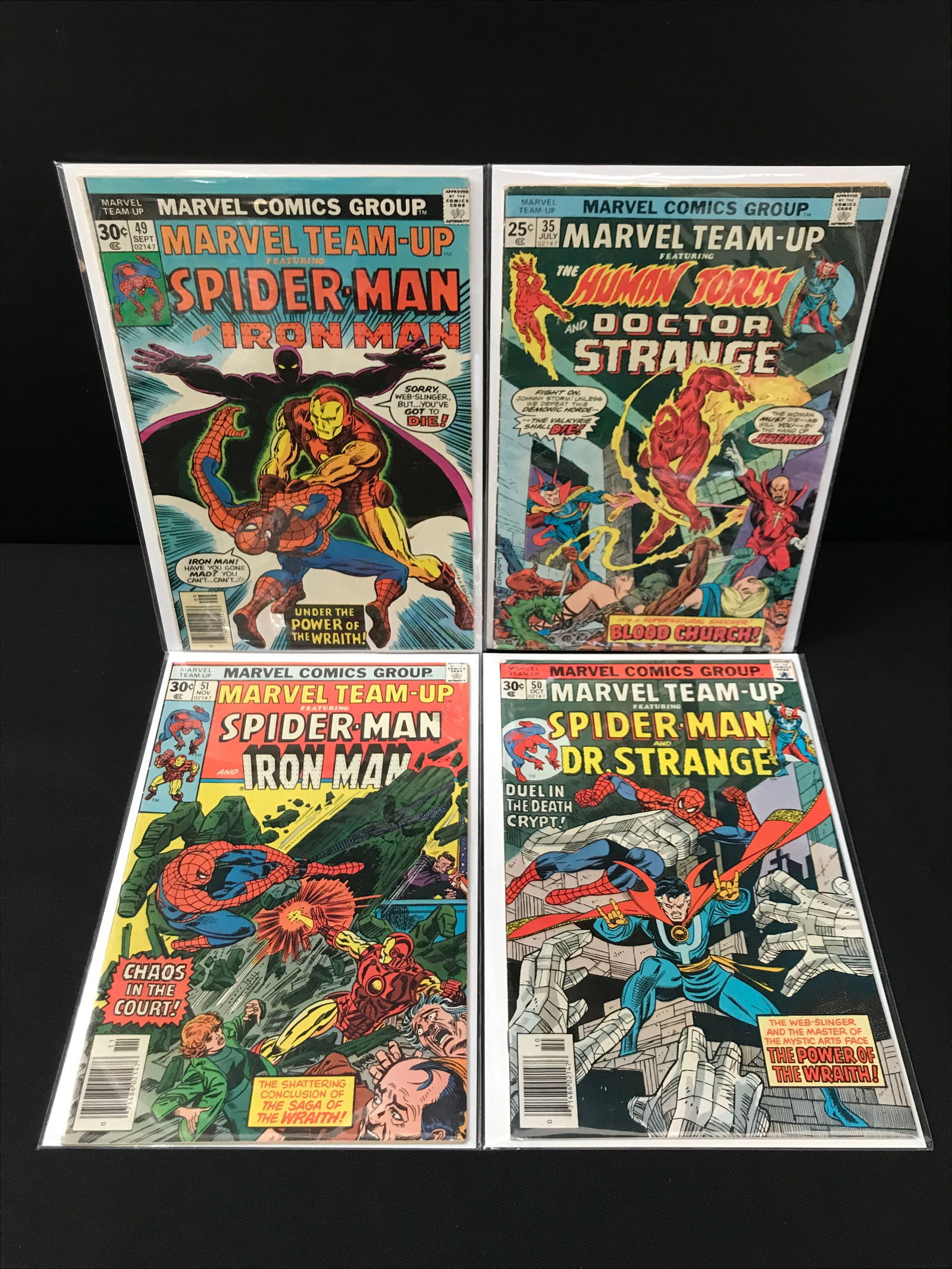 LOT OF 4 MARVEL TEAM UP COMICS (1 of 1)