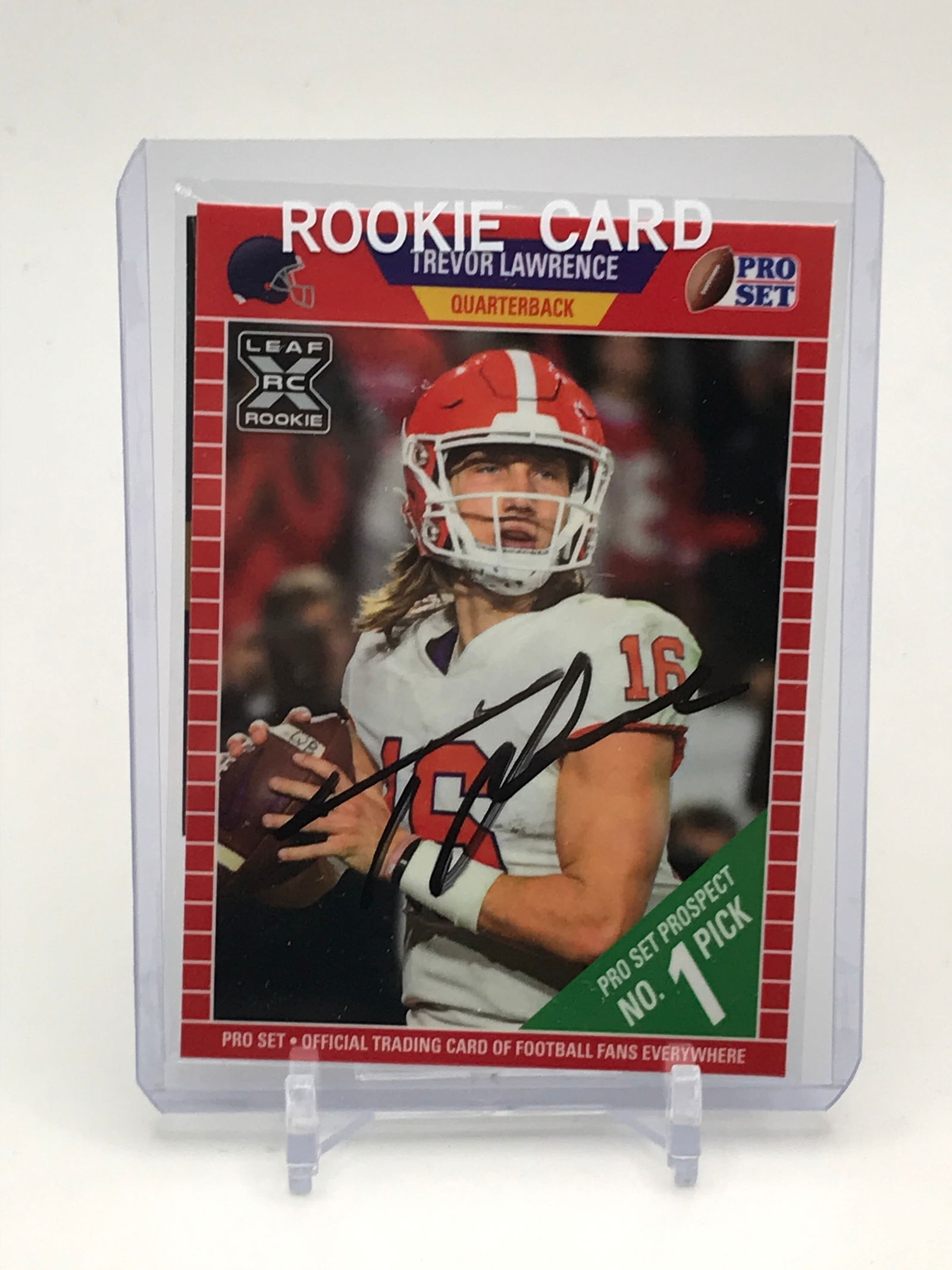 TREVOR LAWRENCE SIGNED ROOKIE CARD - VA AUTOGRAPH AUTHENTICS COA (1 of 2)