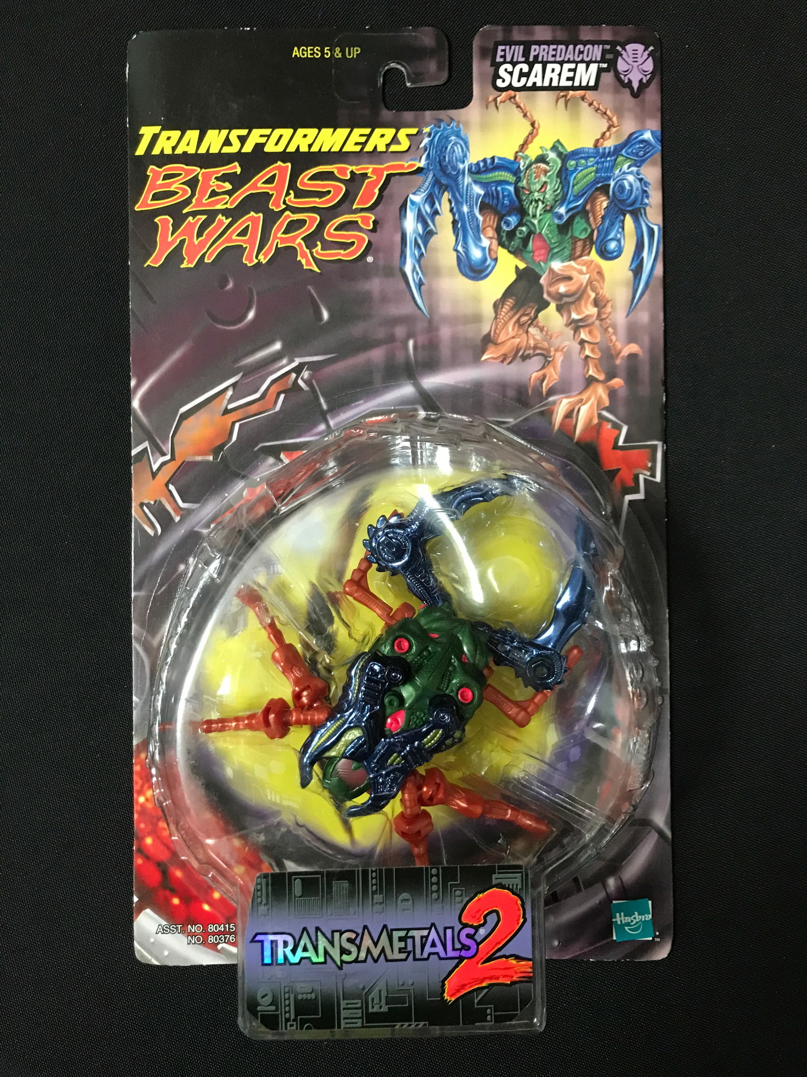 VINTAGE TRANSFORMERS BEAST WARS SCAREM ACTION FIGURE - IN ORIGINAL PACKAGING (1 of 2)