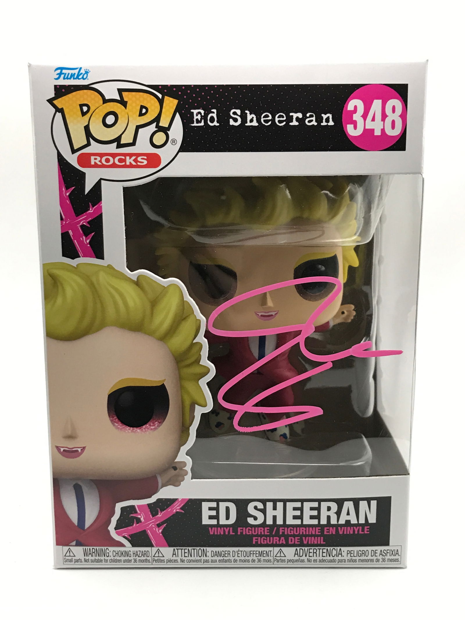 ED SHEERAN SIGNED FUNKO POP - ACE COA (1 of 2)