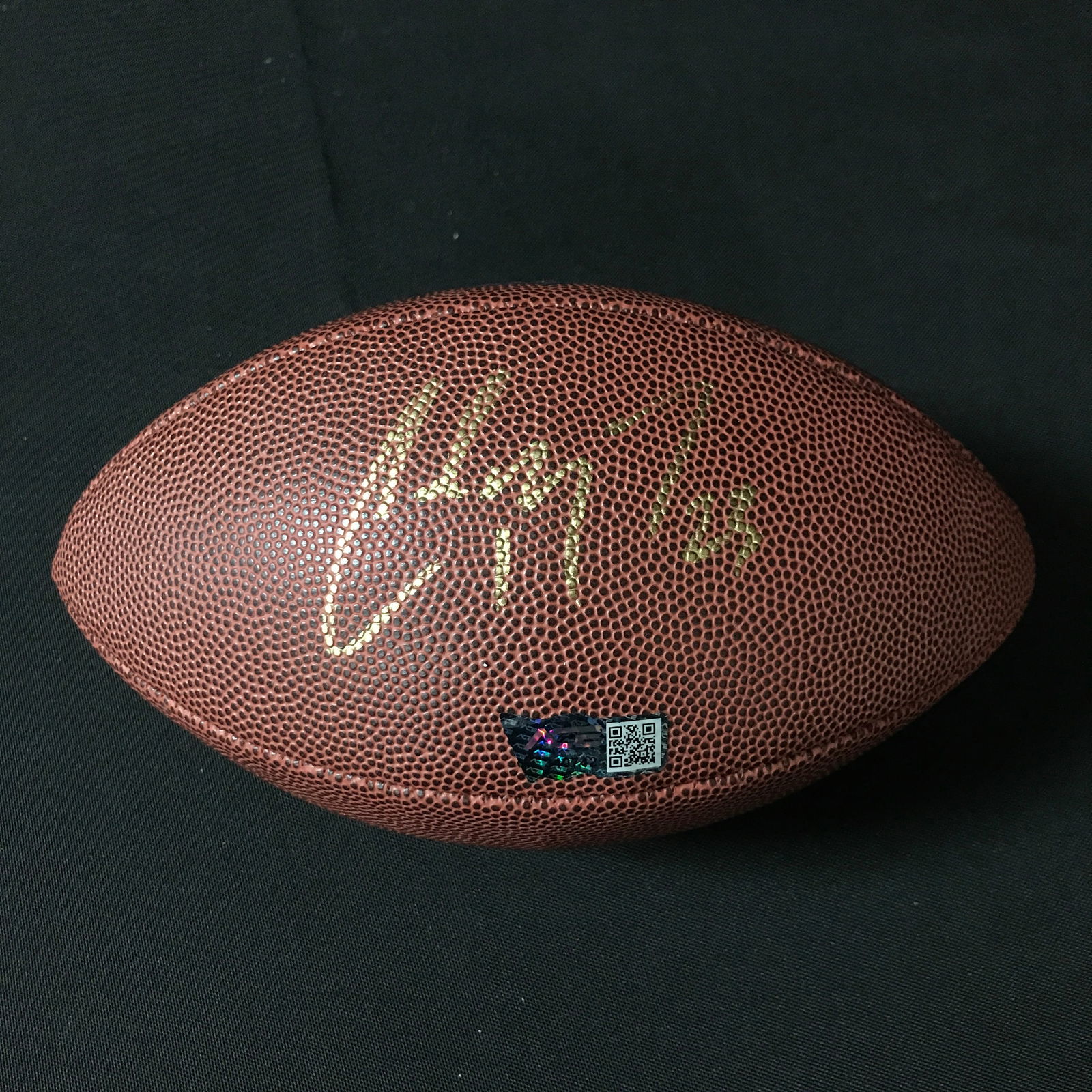 CHRISTIAN MCCAFFREY SIGNED FOOTBALL - ACE COA (1 of 2)
