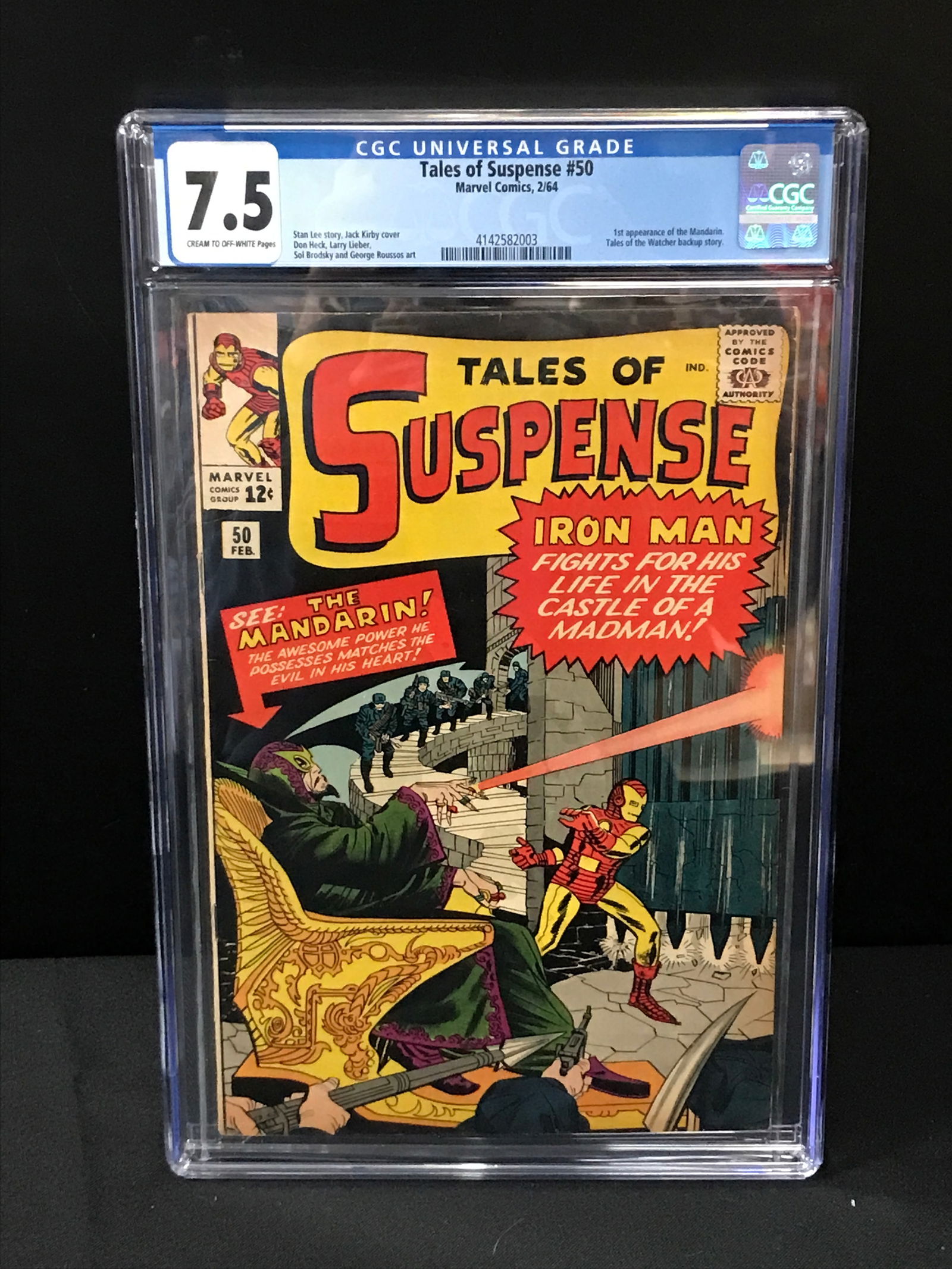 BIG KEY TALES OF SUSPENSE NO.50 (1ST APPEARANCE MANDARIN) MARVEL COMICS - CGC GRADE 7.5 (1 of 1)