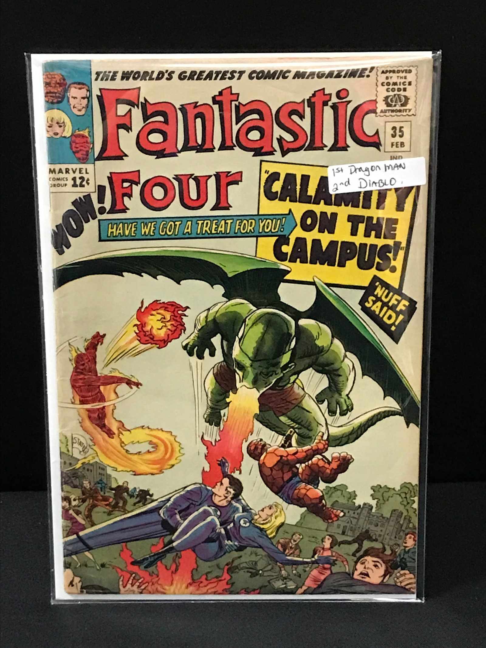 FANTASTIC FOUR #35 1ST DRAGON MAN - MARVEL COMICS (1 of 1)