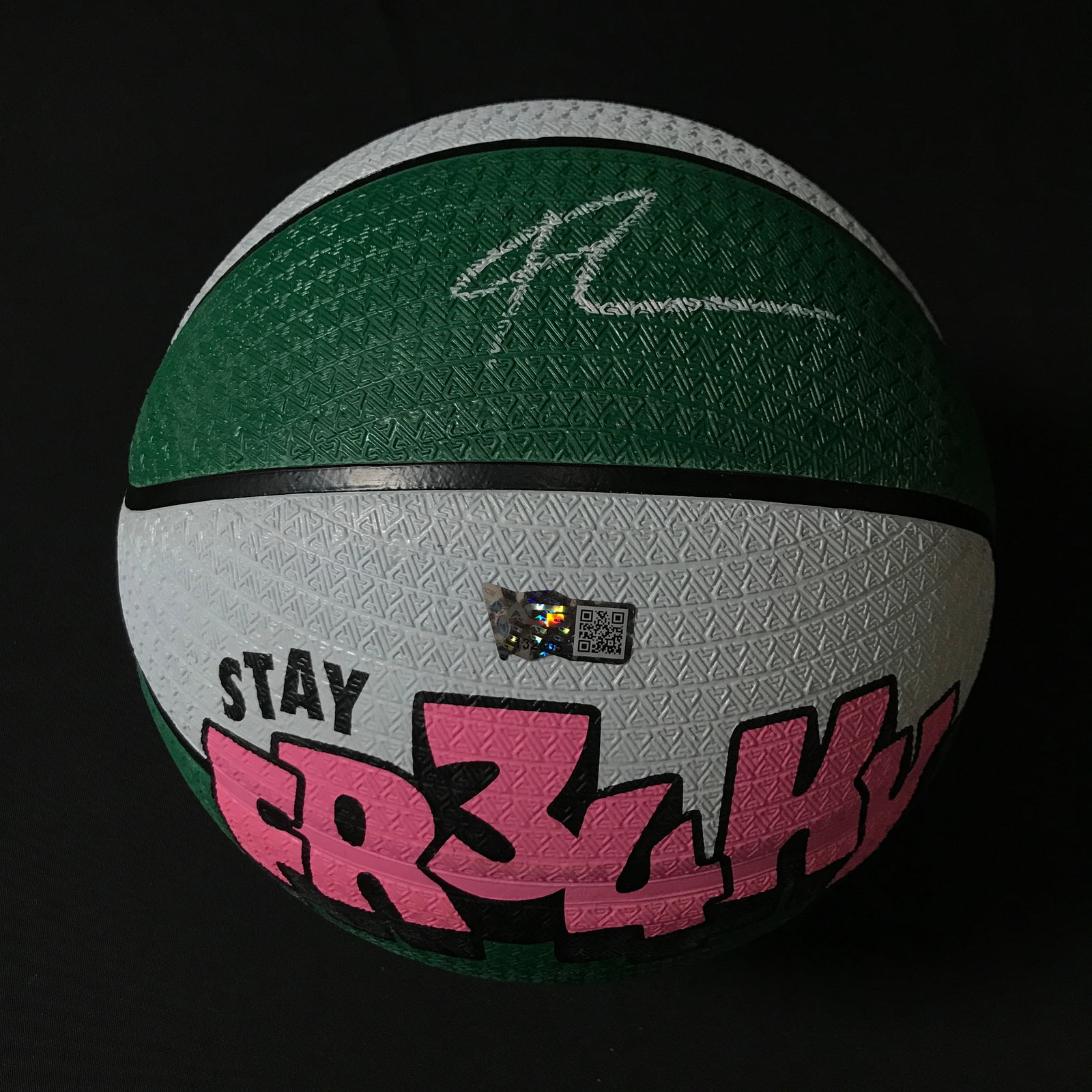 Giannis Antetokounmpo SIGNED STAY FREAKY BASKETBALL - ACE COA: Prices are in Canadian dollars