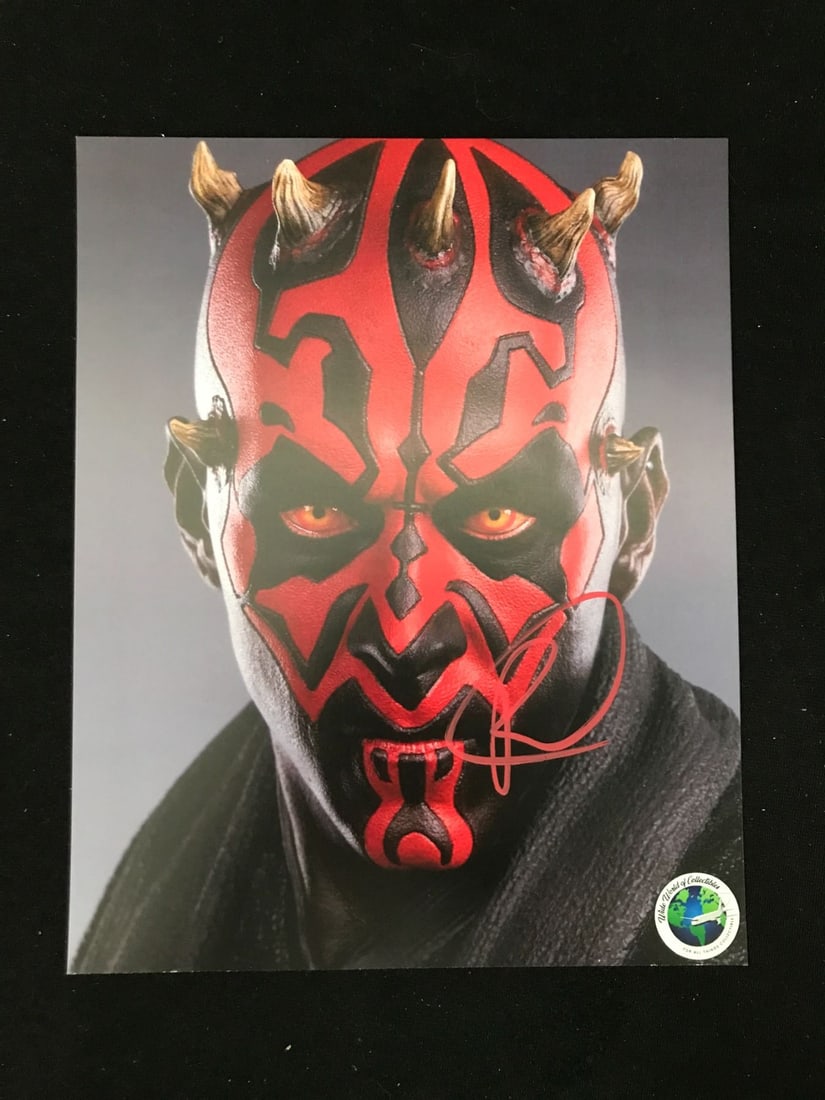 RAY PARK SIGNED DARTH MAUL 8X10 - WWOC COA: Prices are in Canadian dollars